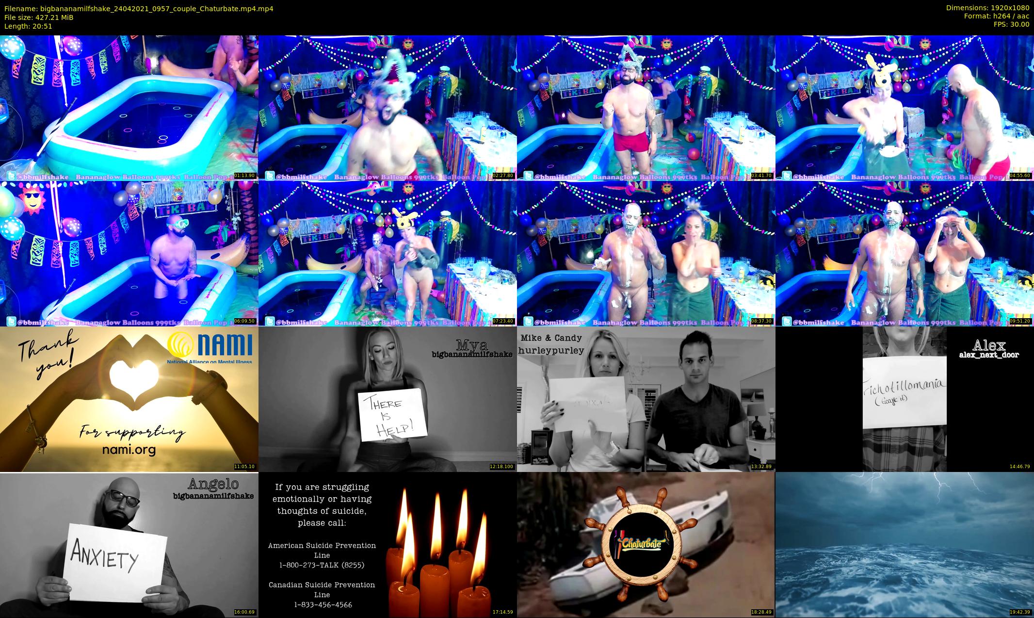 bigbananamilfshake — 21 minute Chaturbate couple cam show recording, 1080p, Apr 24, 2021