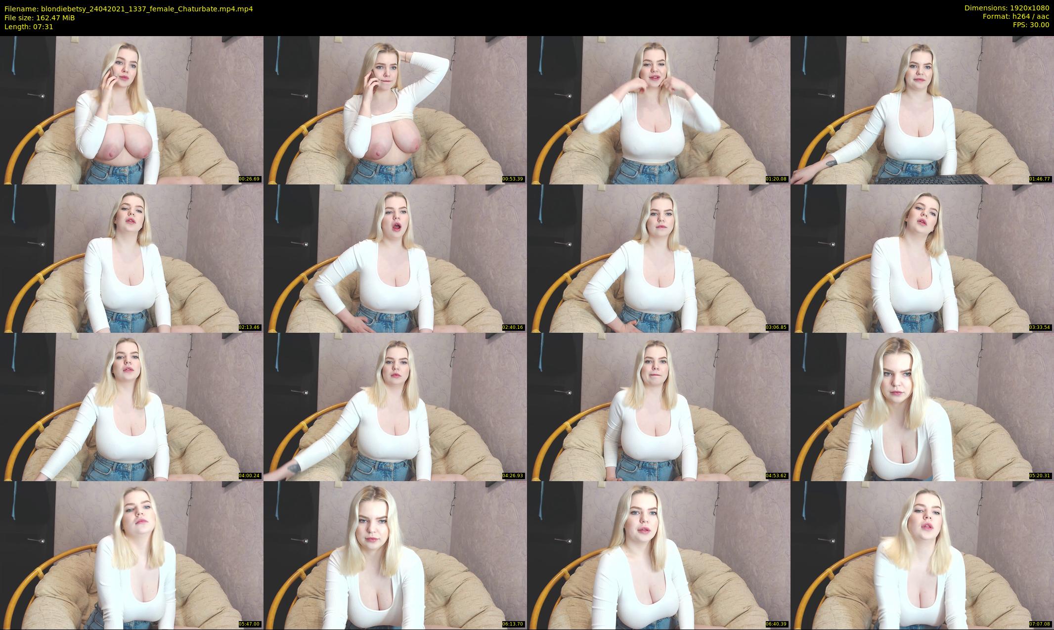 blondiebetsy — 8 minute Chaturbate female cam show recording, 1080p, Apr 24, 2021