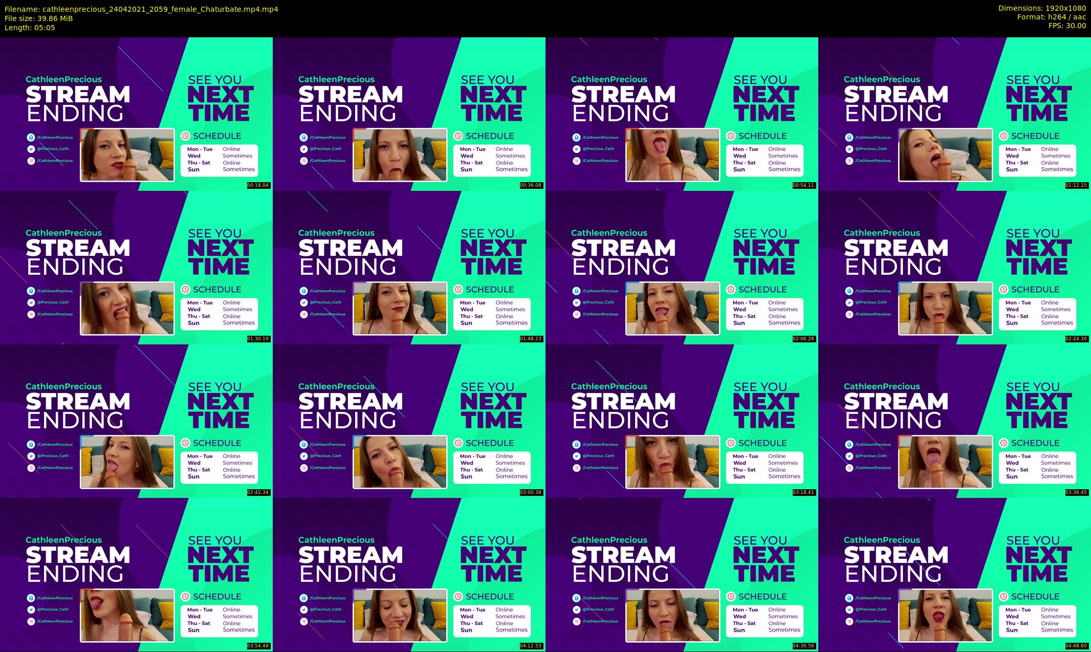 cathleenprecious — 6 minute Chaturbate female cam show recording, 1080p, Apr 24, 2021