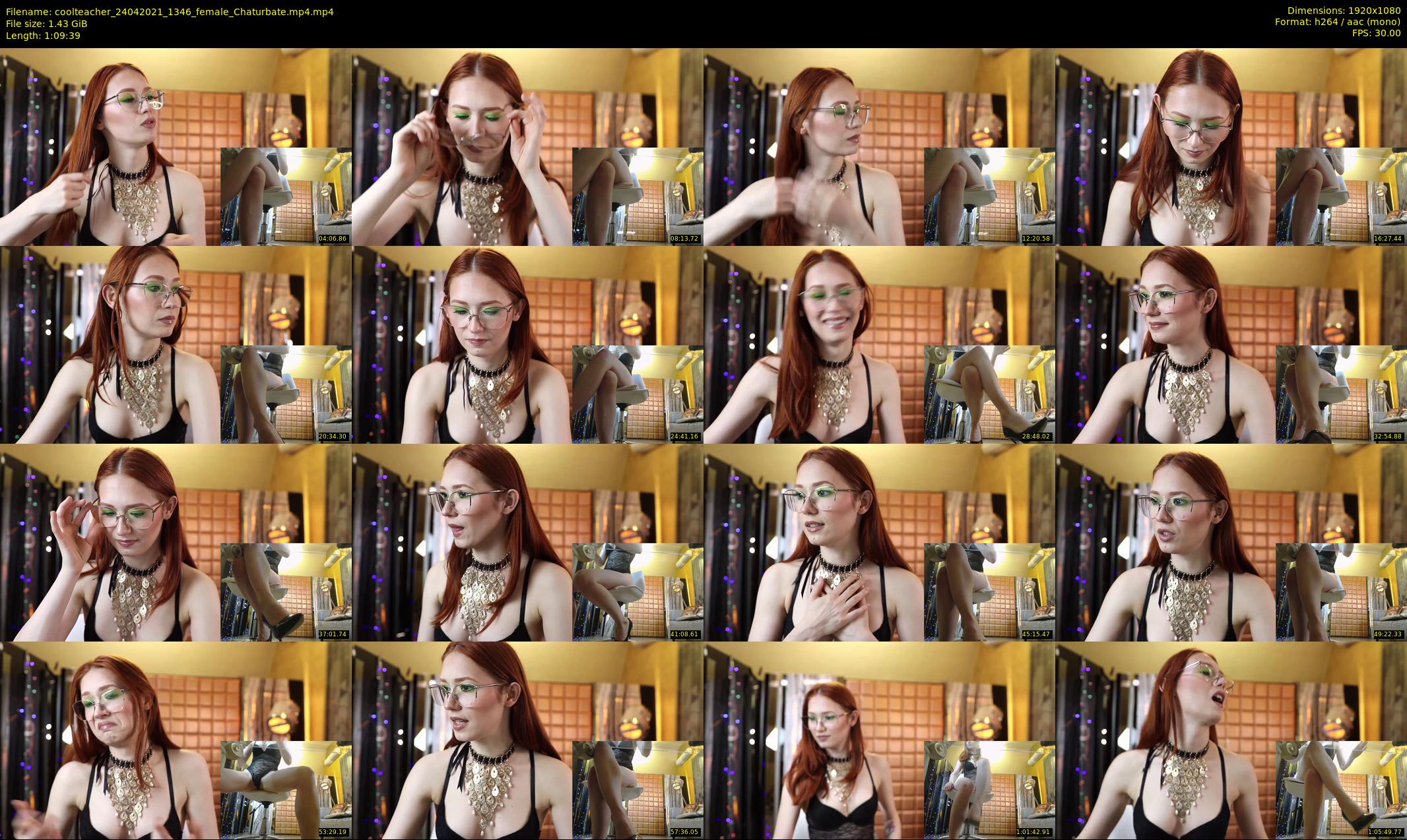 coolteacher — 70 minute Chaturbate female cam show recording, 1080p, Apr 24, 2021