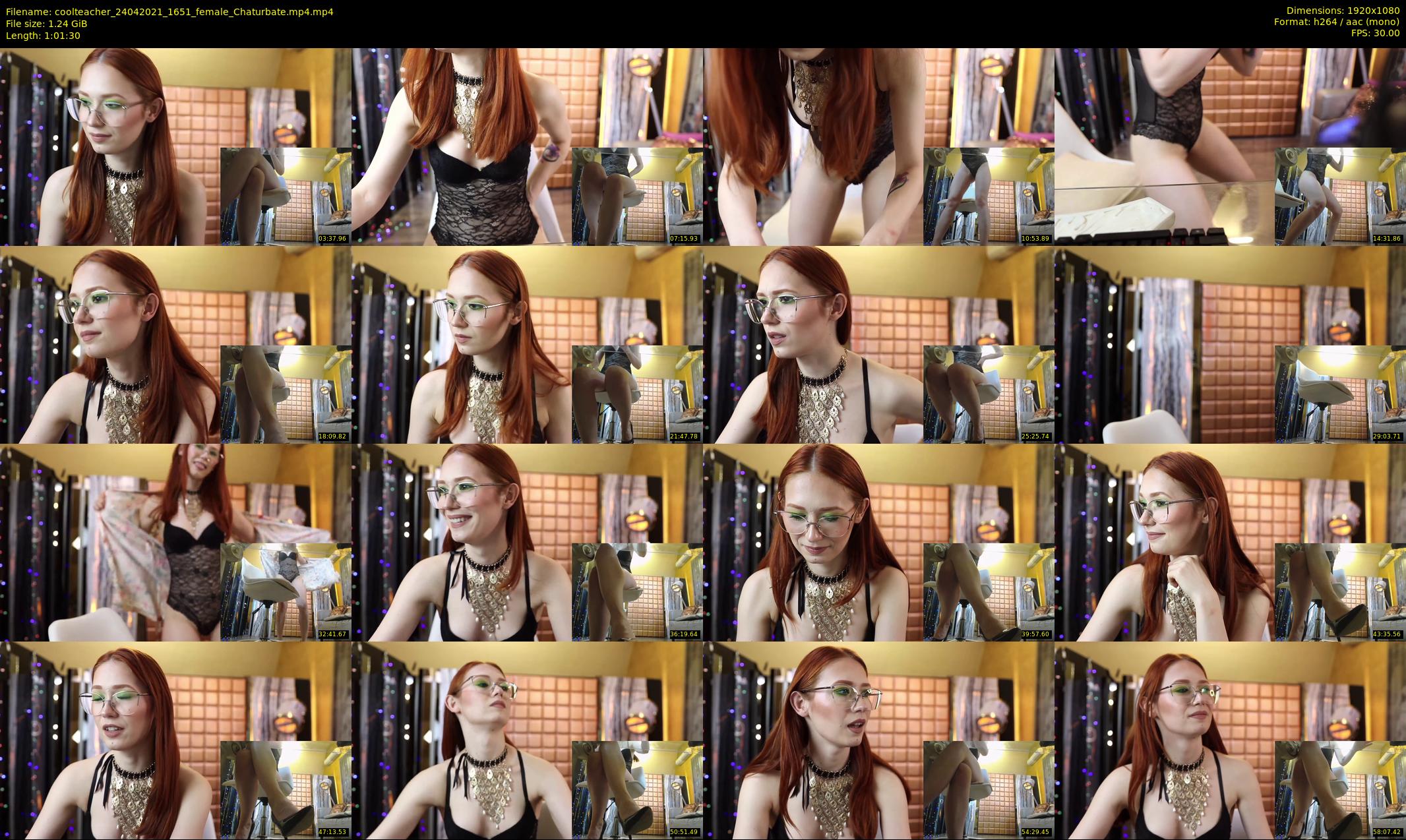 coolteacher — 62 minute Chaturbate female cam show recording, 1080p, Apr 24, 2021