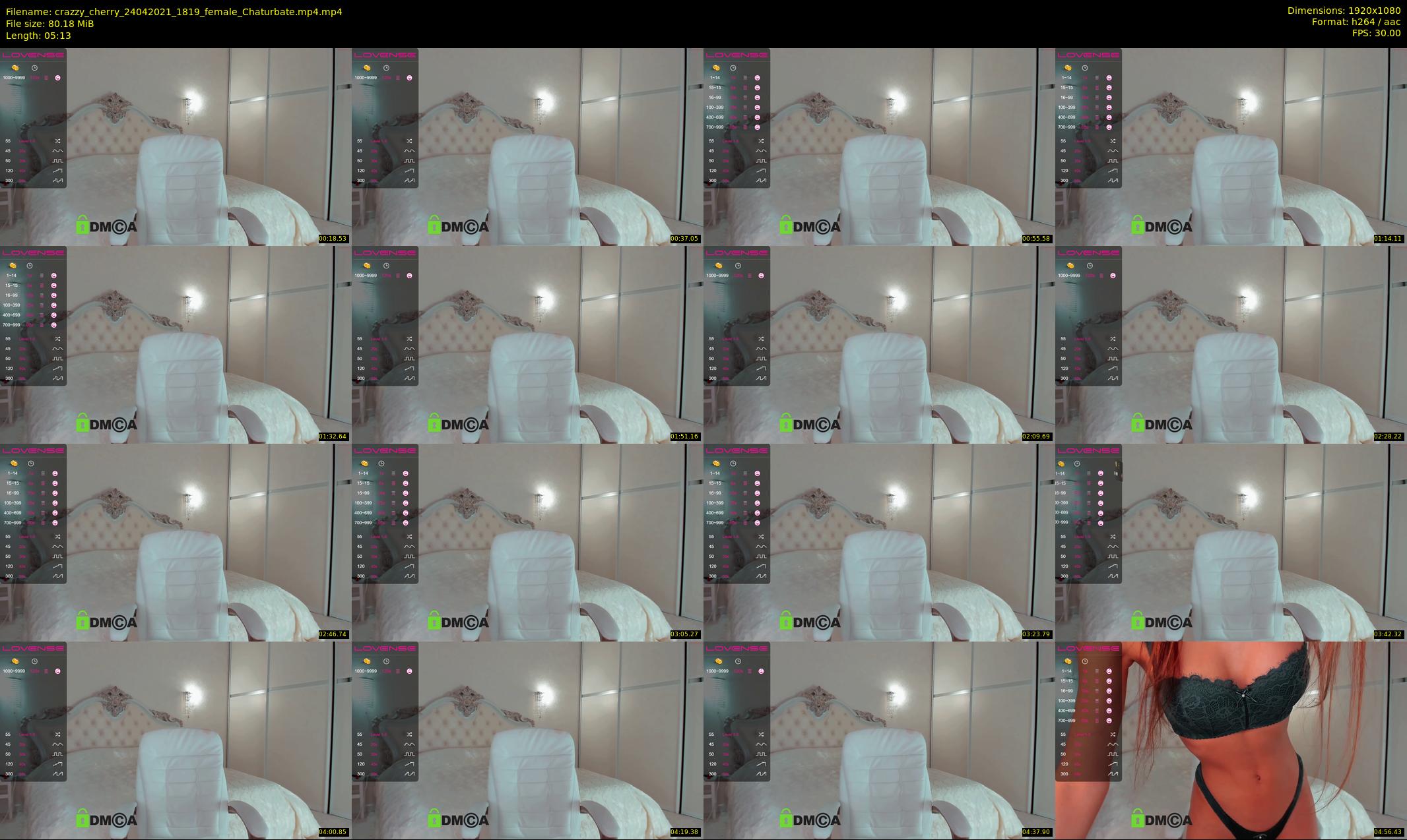 crazzy_cherry — 6 minute Chaturbate female cam show recording, 1080p, Apr 24, 2021