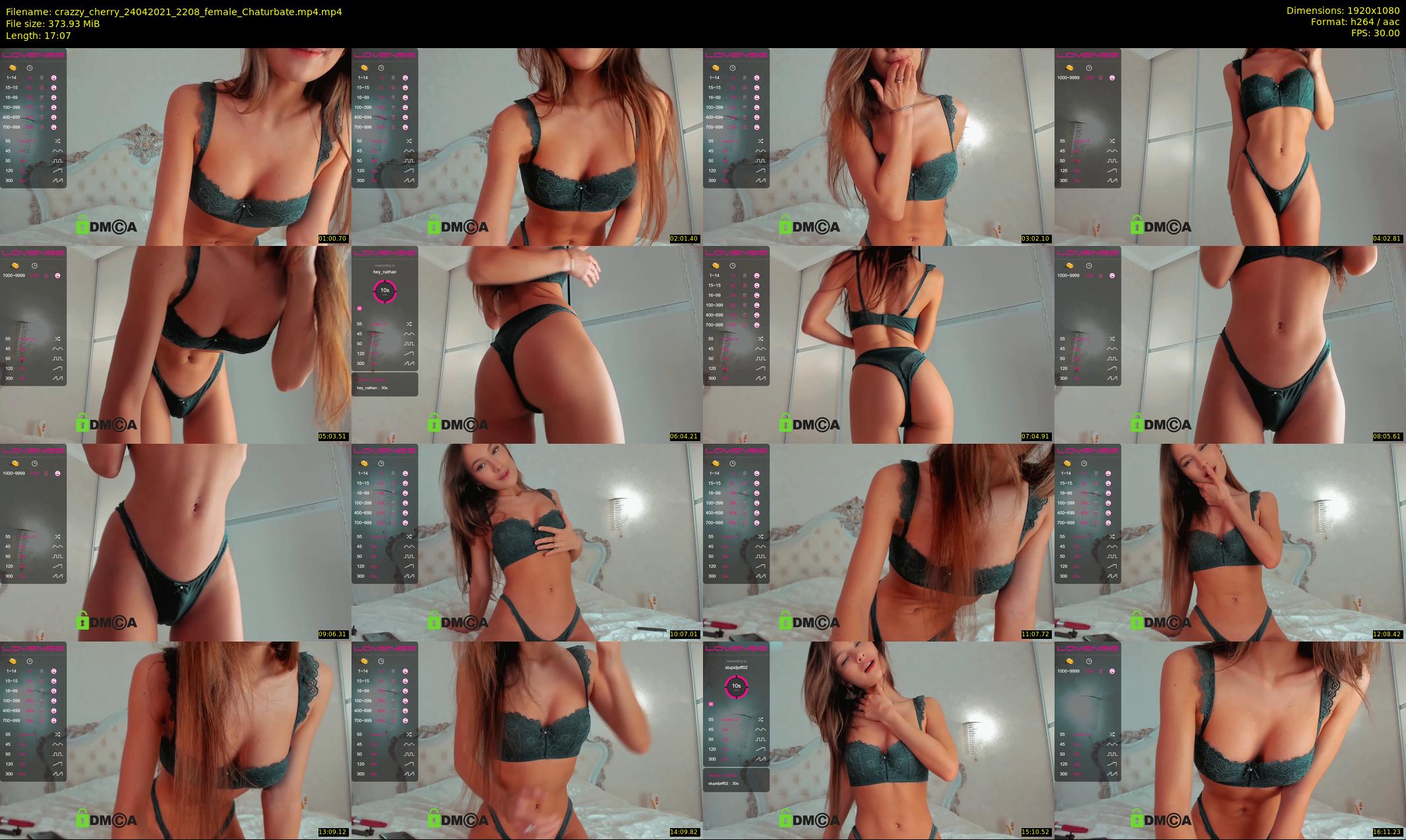 crazzy_cherry — 18 minute Chaturbate female cam show recording, 1080p, Apr 24, 2021