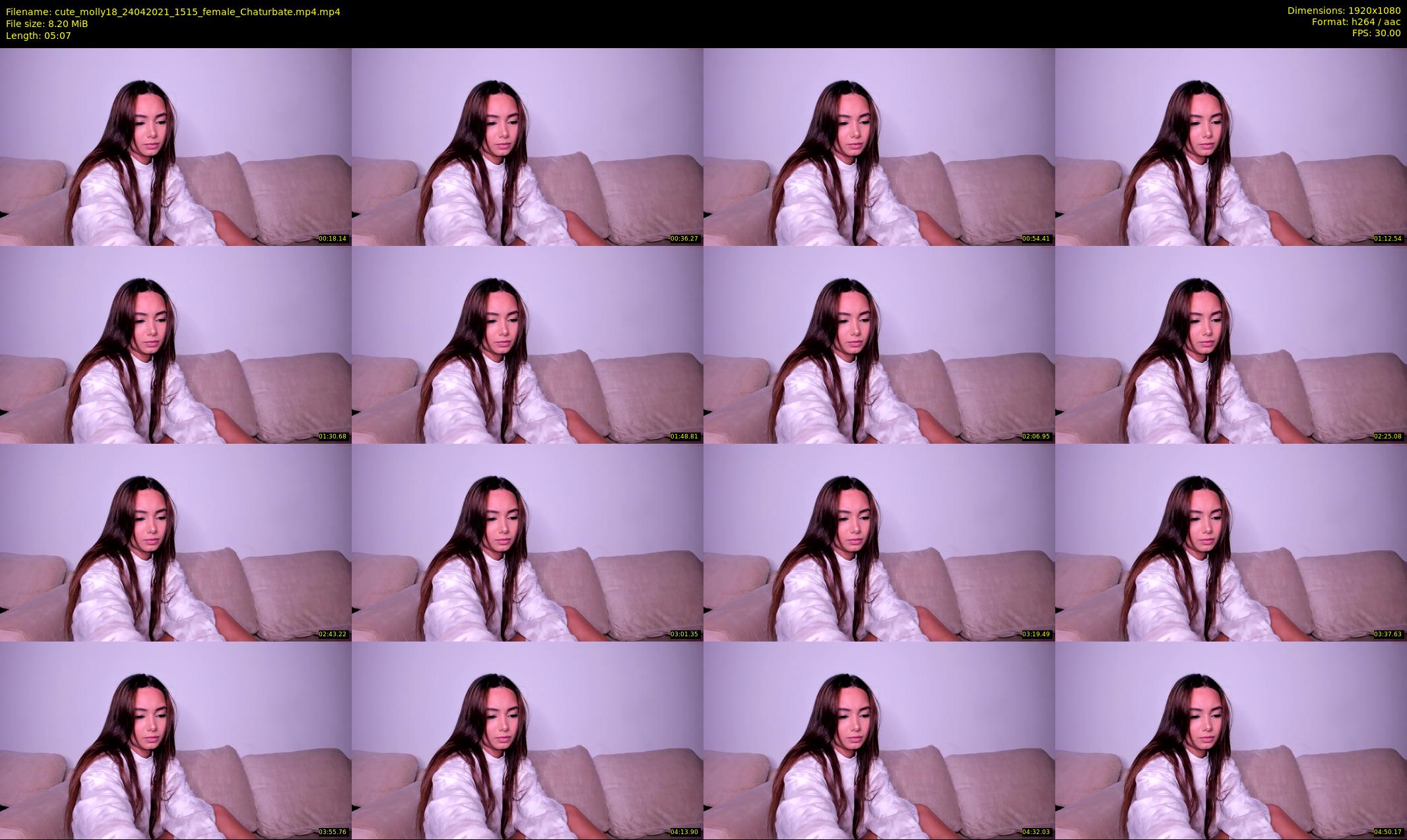 cute_molly18 — 6 minute Chaturbate female cam show recording, 1080p, Apr 24, 2021