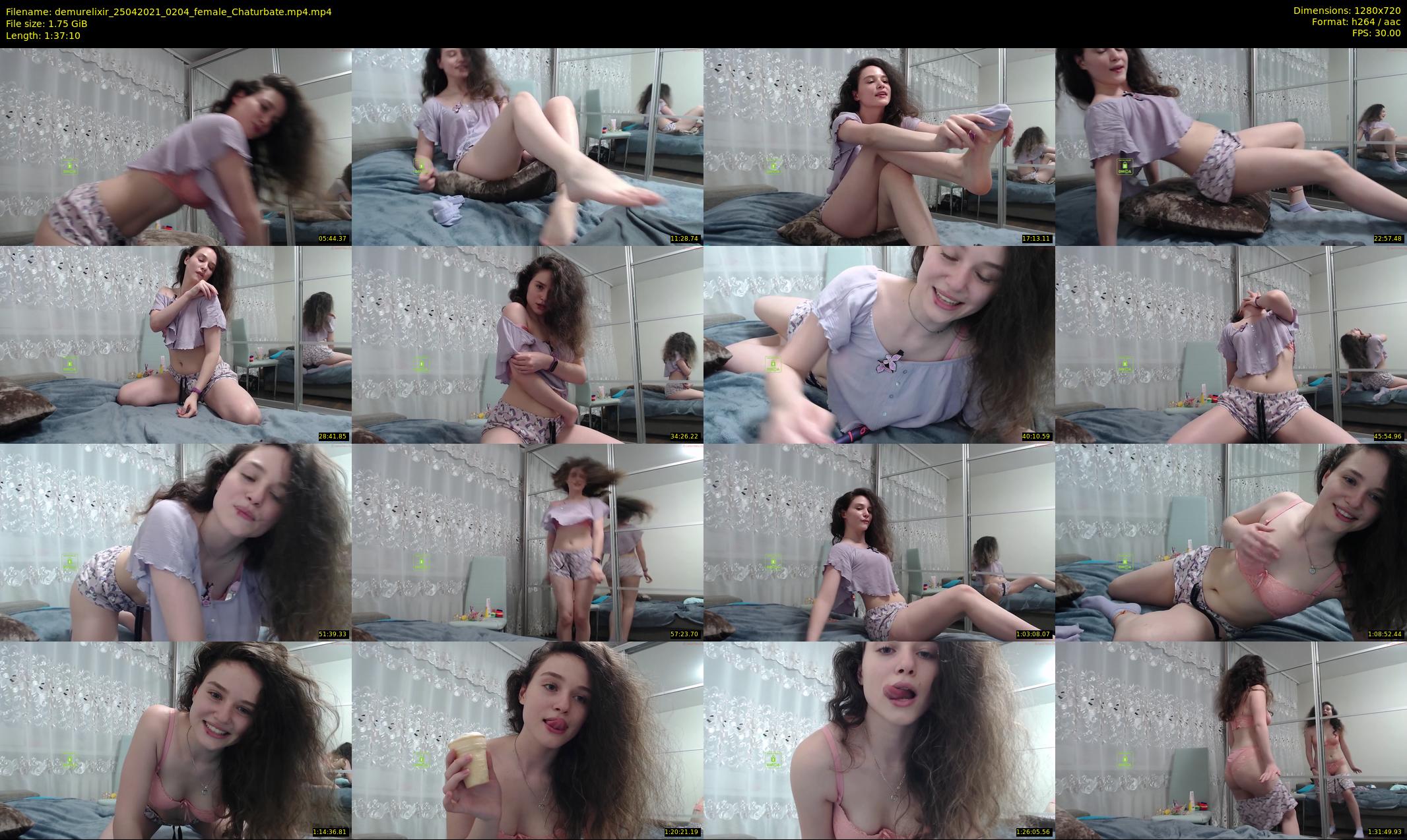 demurelixir — 98 minute Chaturbate female cam show recording, 720p, Apr 25, 2021