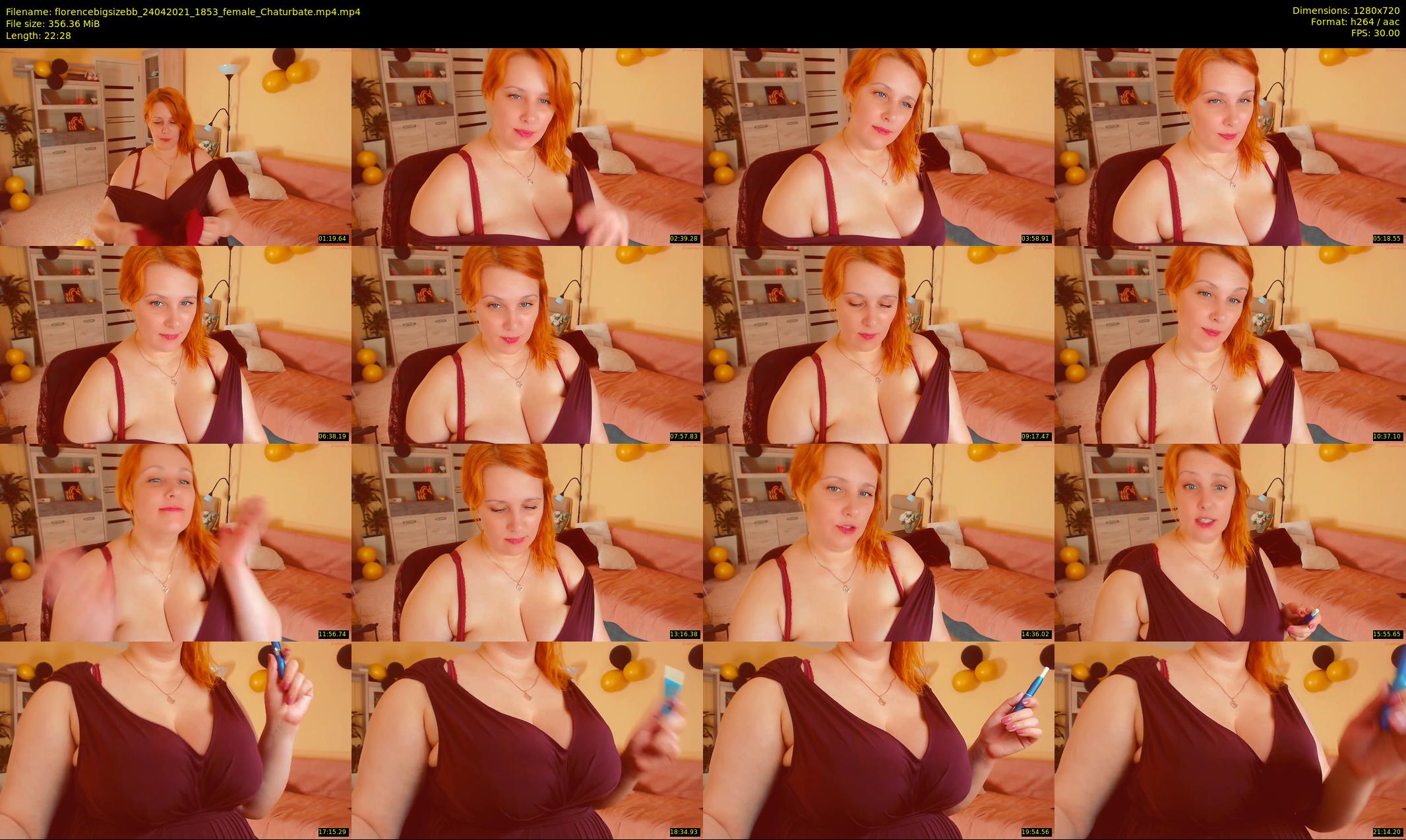 florencebigsizebb — 23 minute Chaturbate female cam show recording, 720p, Apr 24, 2021