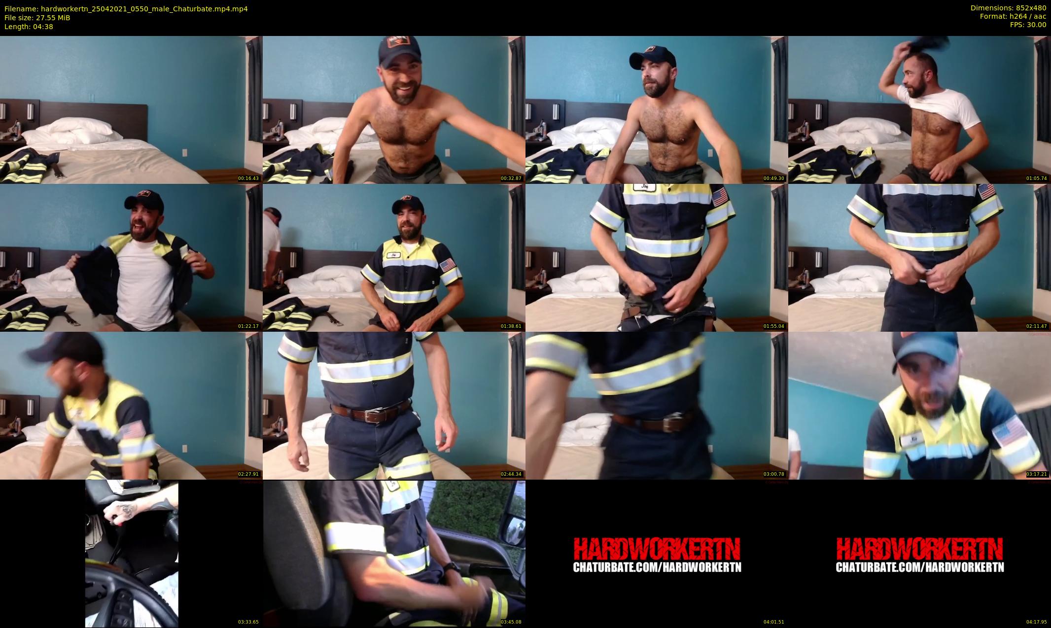 hardworkertn — 5 minute Chaturbate male cam show recording, 480p, Apr 25, 2021