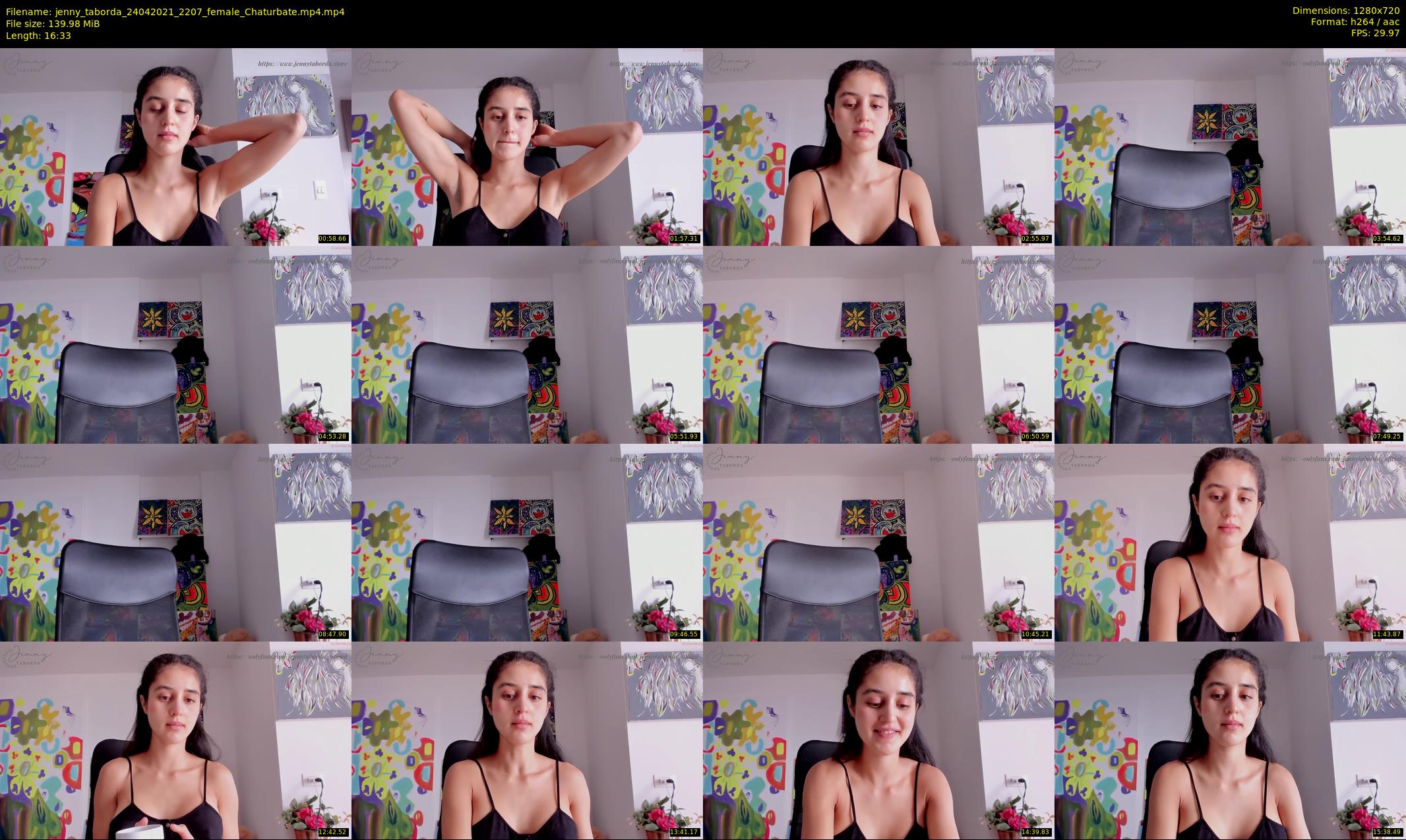 jenny_taborda — 17 minute Chaturbate female cam show recording, 720p, Apr 24, 2021