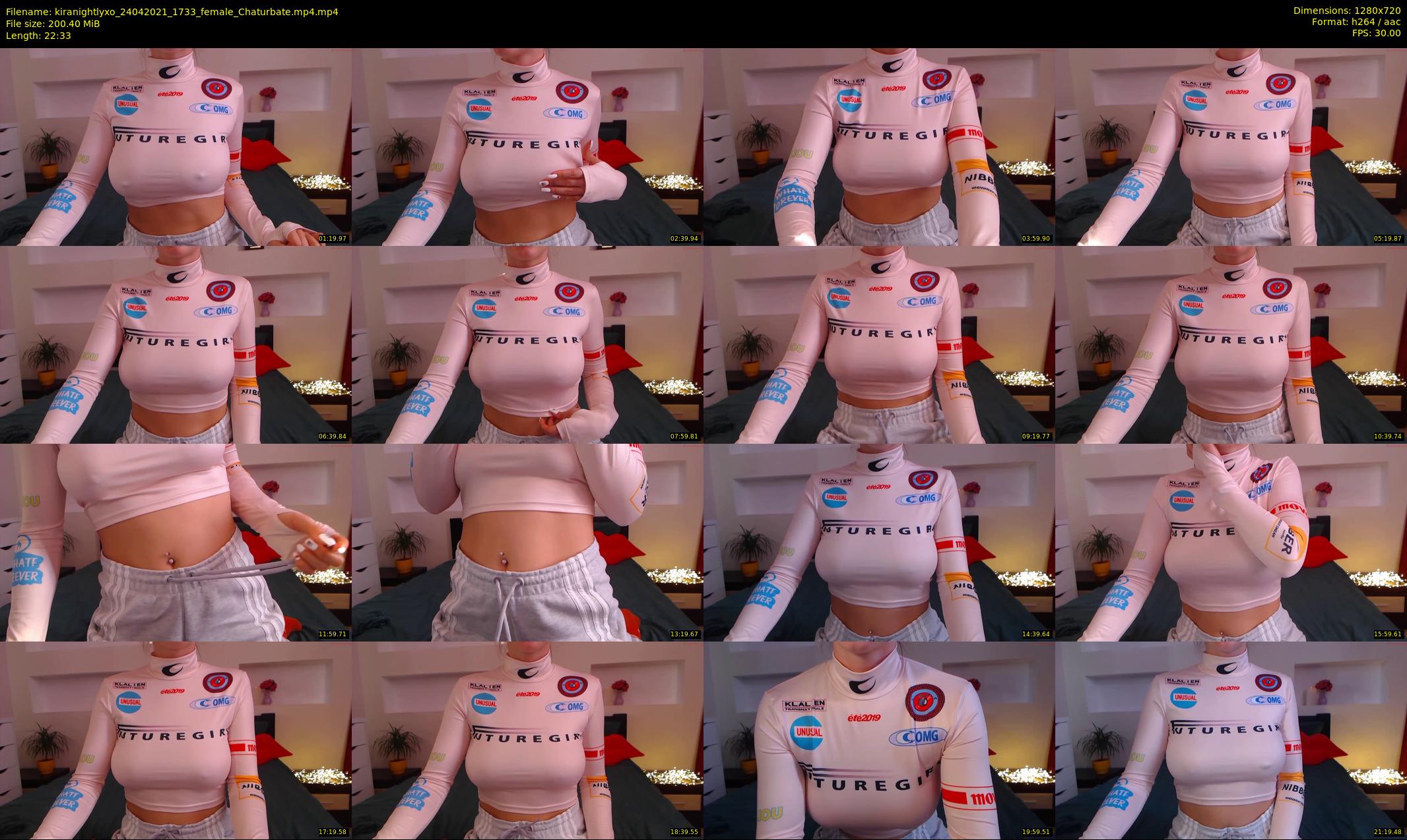 kiranightlyxo — 23 minute Chaturbate female cam show recording, 720p, Apr 24, 2021