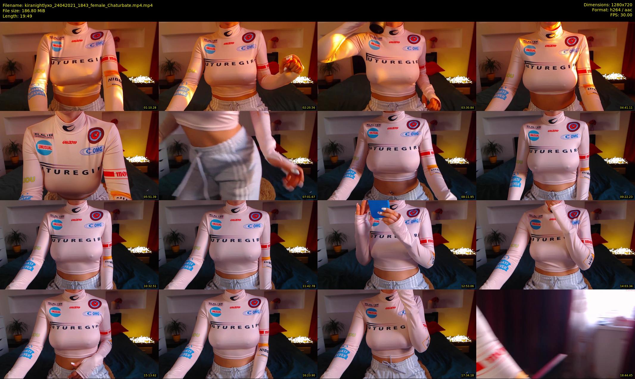 kiranightlyxo — 20 minute Chaturbate female cam show recording, 720p, Apr 24, 2021