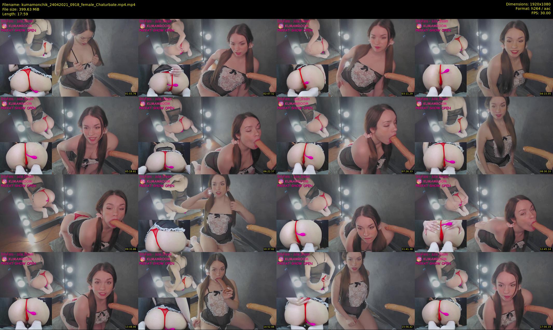 kumamonchik — 18 minute Chaturbate couple cam show recording, 1080p, Apr 24, 2021