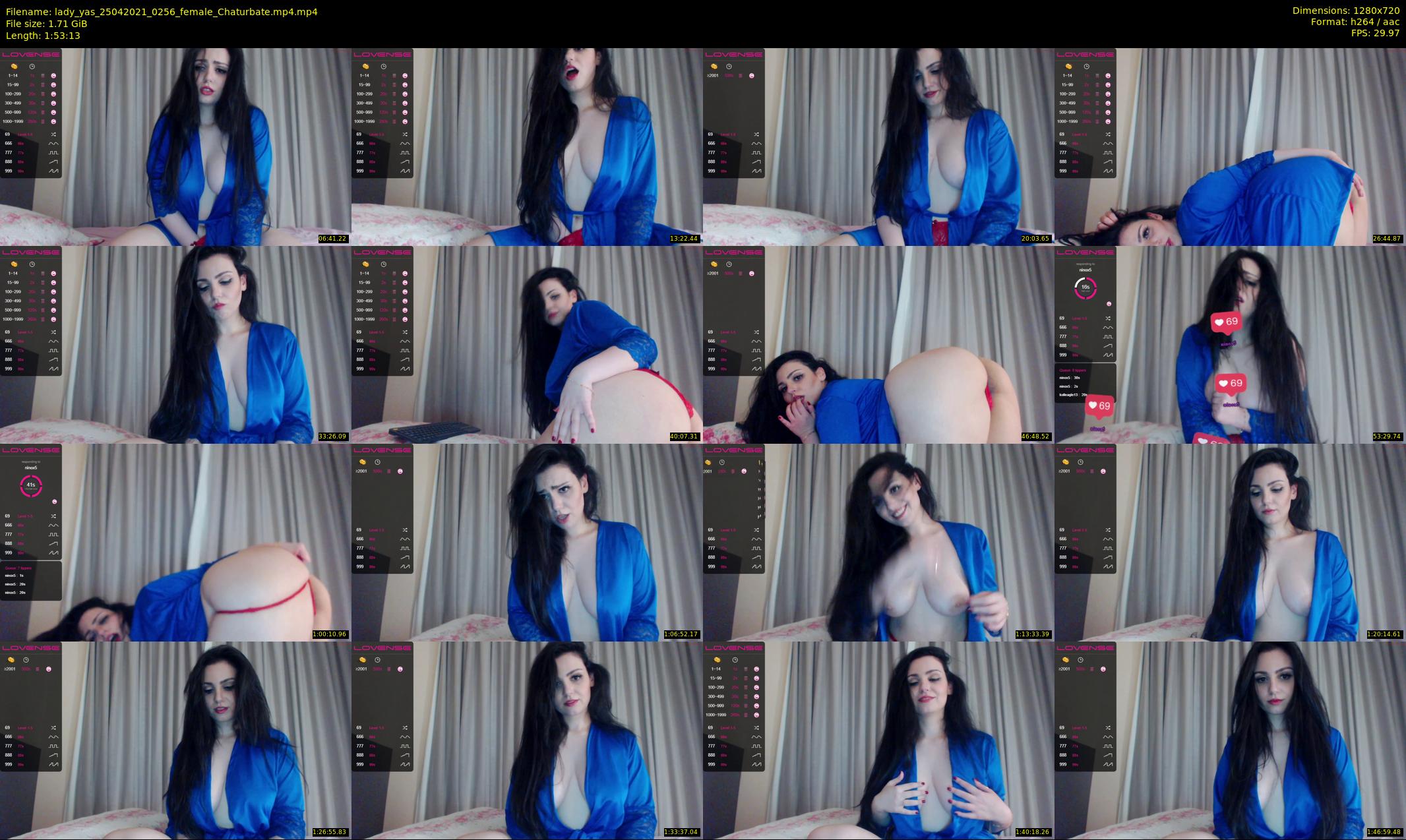 lady_yas — 114 minute Chaturbate female cam show recording, 720p, Apr 25, 2021