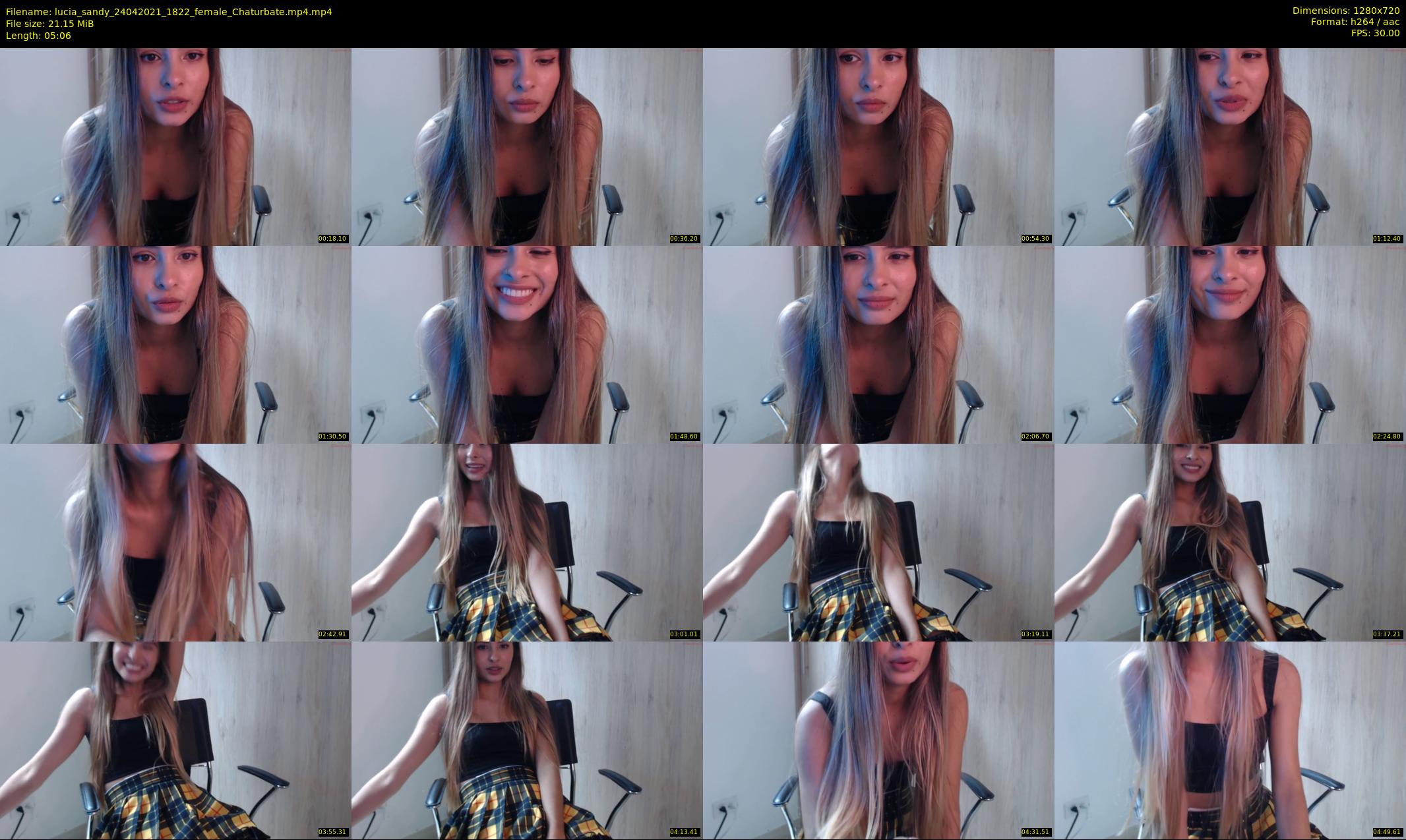 lucia_sandy — 6 minute Chaturbate female cam show recording, 720p, Apr 24, 2021