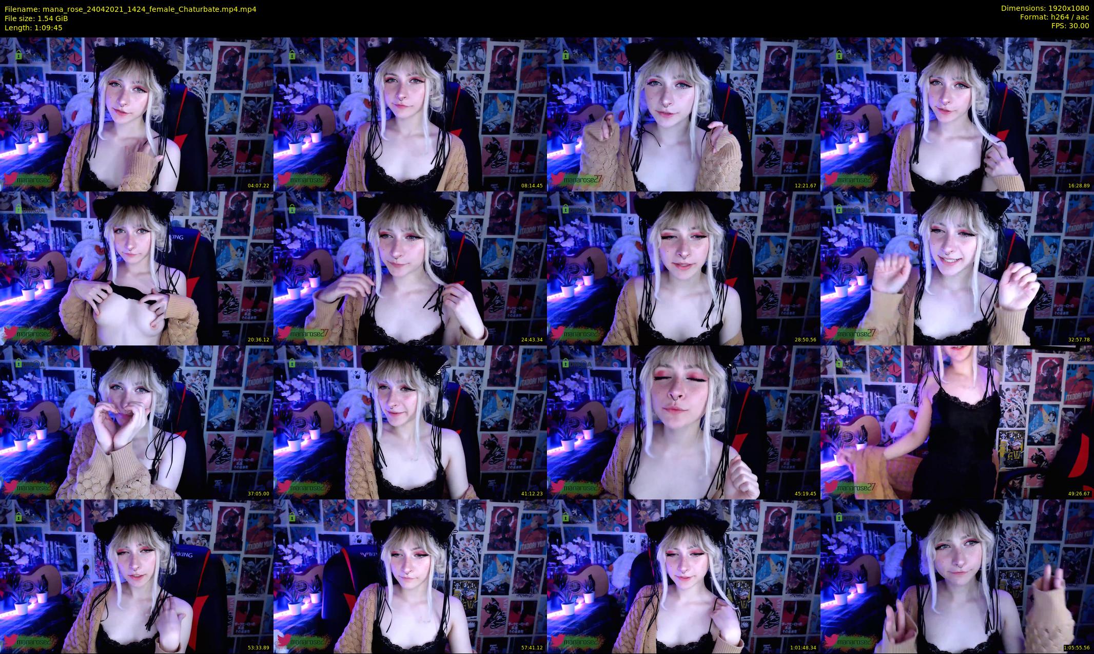 mana_rose — 70 minute Chaturbate female cam show recording, 1080p, Apr 24, 2021