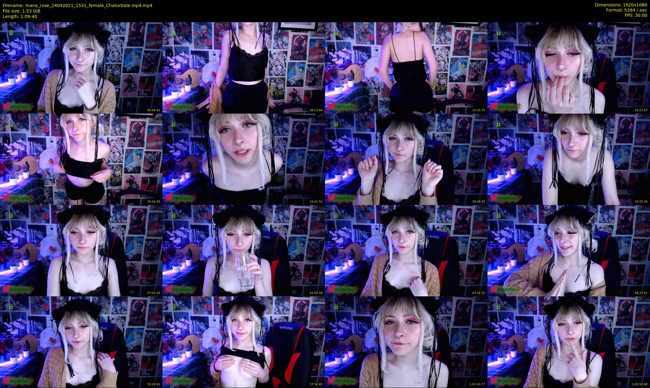 mana_rose — 70 minute Chaturbate female cam show recording, 1080p, Apr 24, 2021