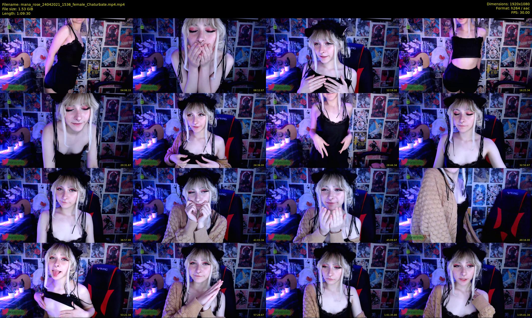 mana_rose — 70 minute Chaturbate female cam show recording, 1080p, Apr 24, 2021