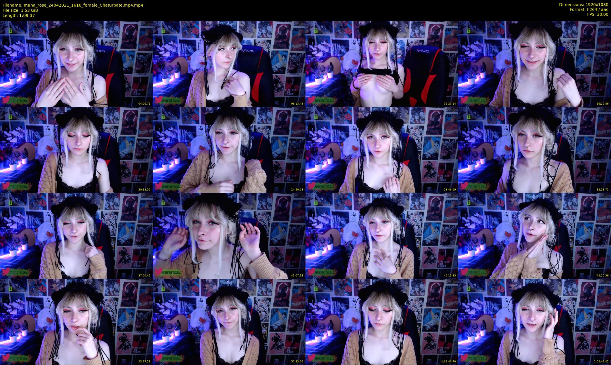 mana_rose — 70 minute Chaturbate female cam show recording, 1080p, Apr 24, 2021