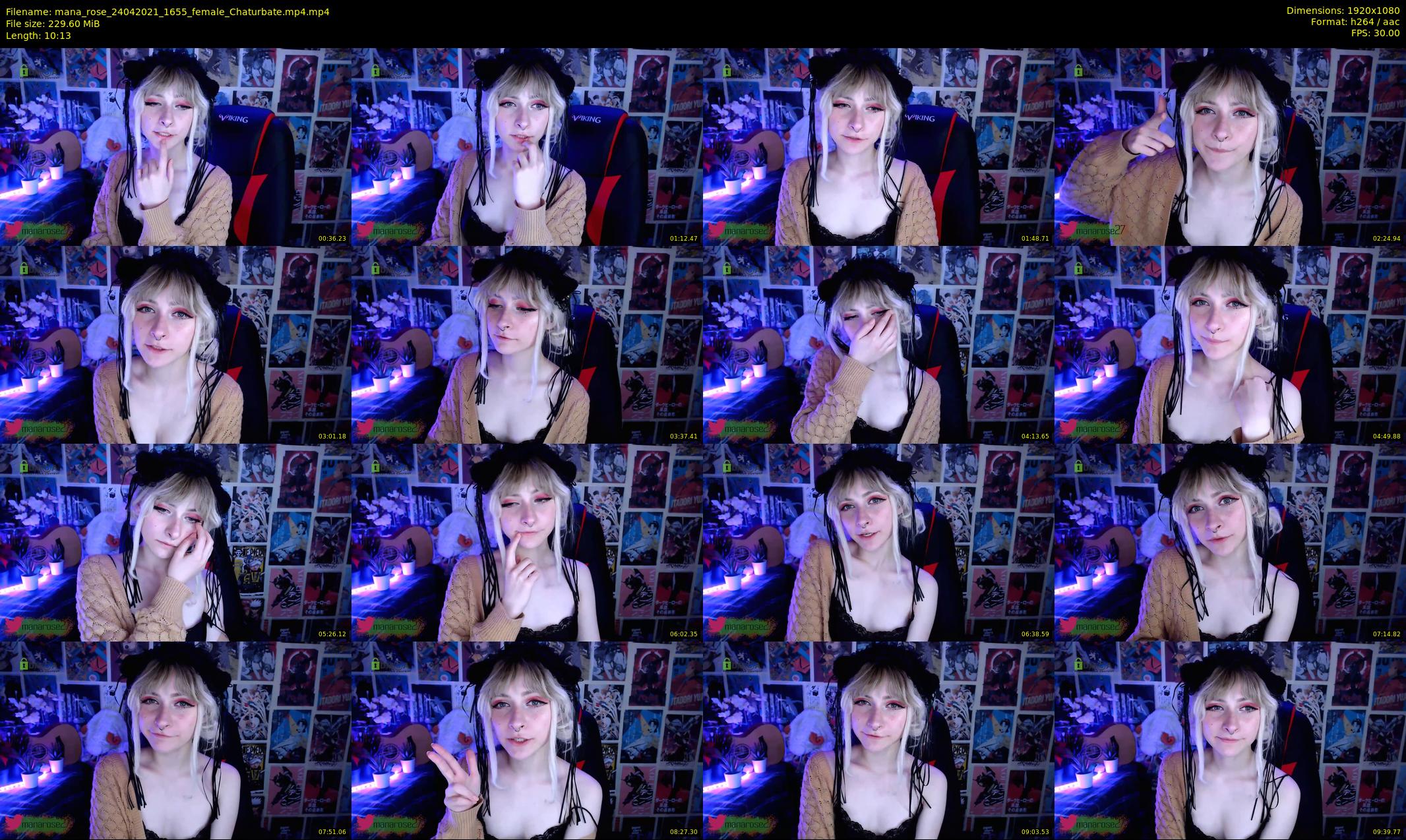 mana_rose — 11 minute Chaturbate female cam show recording, 1080p, Apr 24, 2021