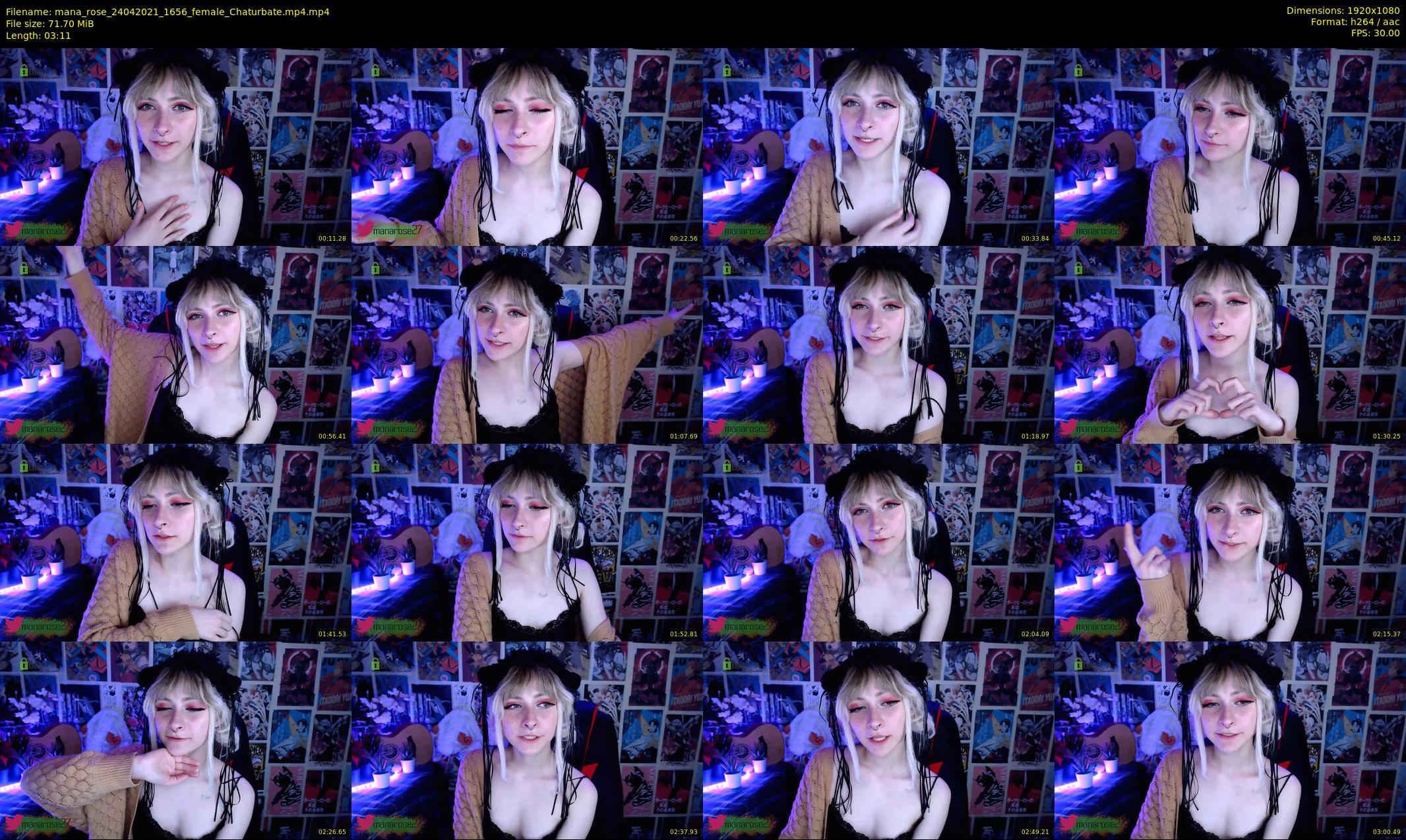 mana_rose — 4 minute Chaturbate female cam show recording, 1080p, Apr 24, 2021