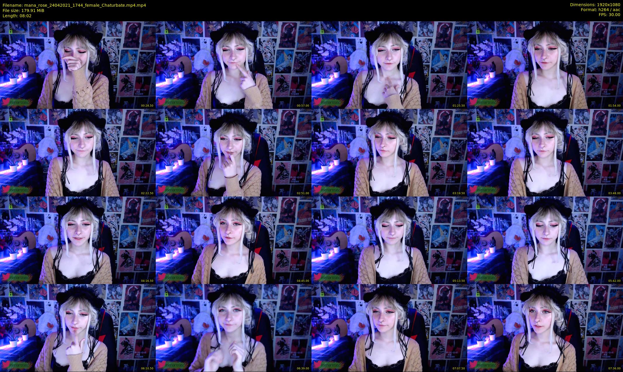 mana_rose — 9 minute Chaturbate female cam show recording, 1080p, Apr 24, 2021
