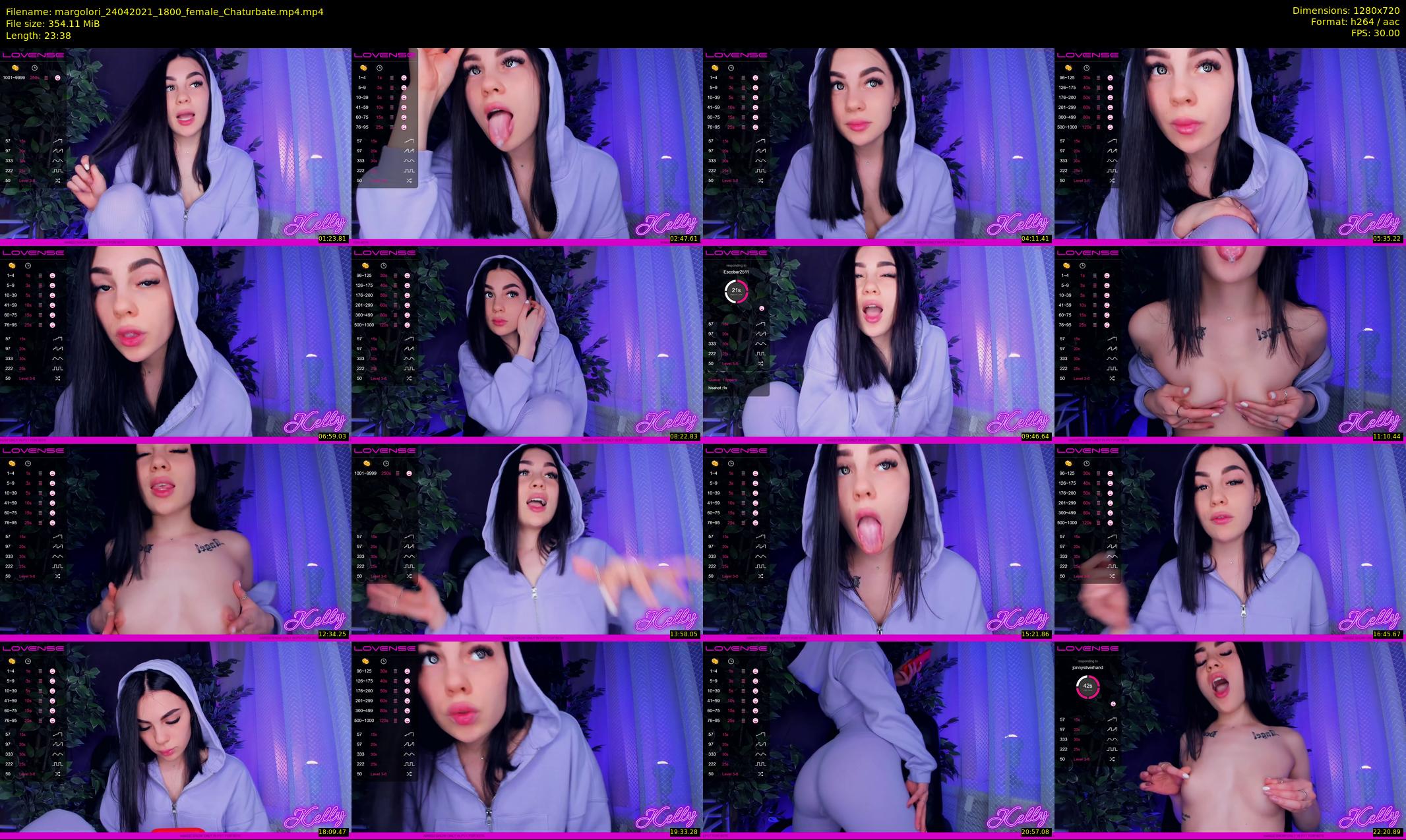 margolori — 24 minute Chaturbate couple cam show recording, 720p, Apr 24, 2021