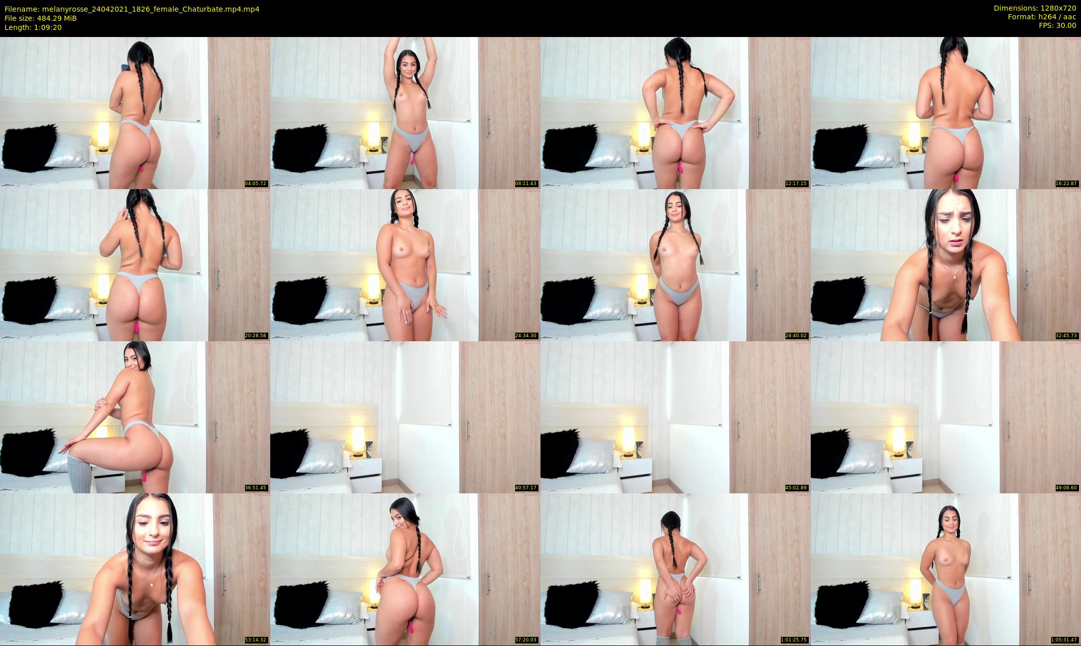 melanyrosse — 70 minute Chaturbate female cam show recording, 720p, Apr 24, 2021