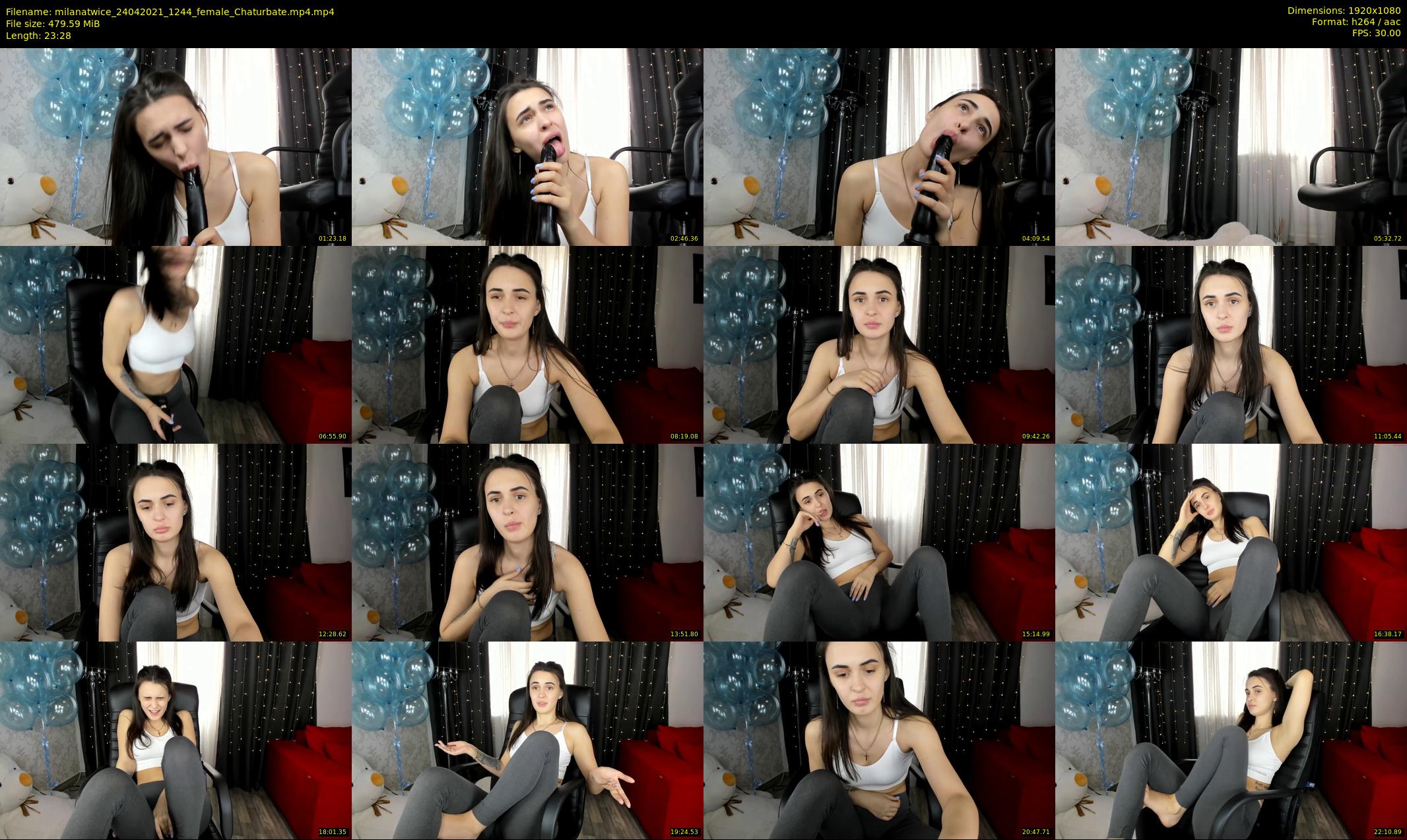 milanatwice — 24 minute Chaturbate female cam show recording, 1080p, Apr 24, 2021