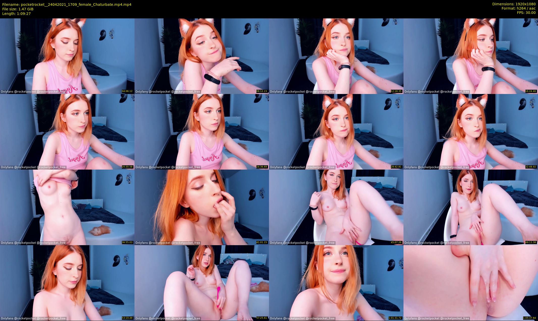 pocketrocket_ — 70 minute Chaturbate female cam show recording, 1080p, Apr 24, 2021