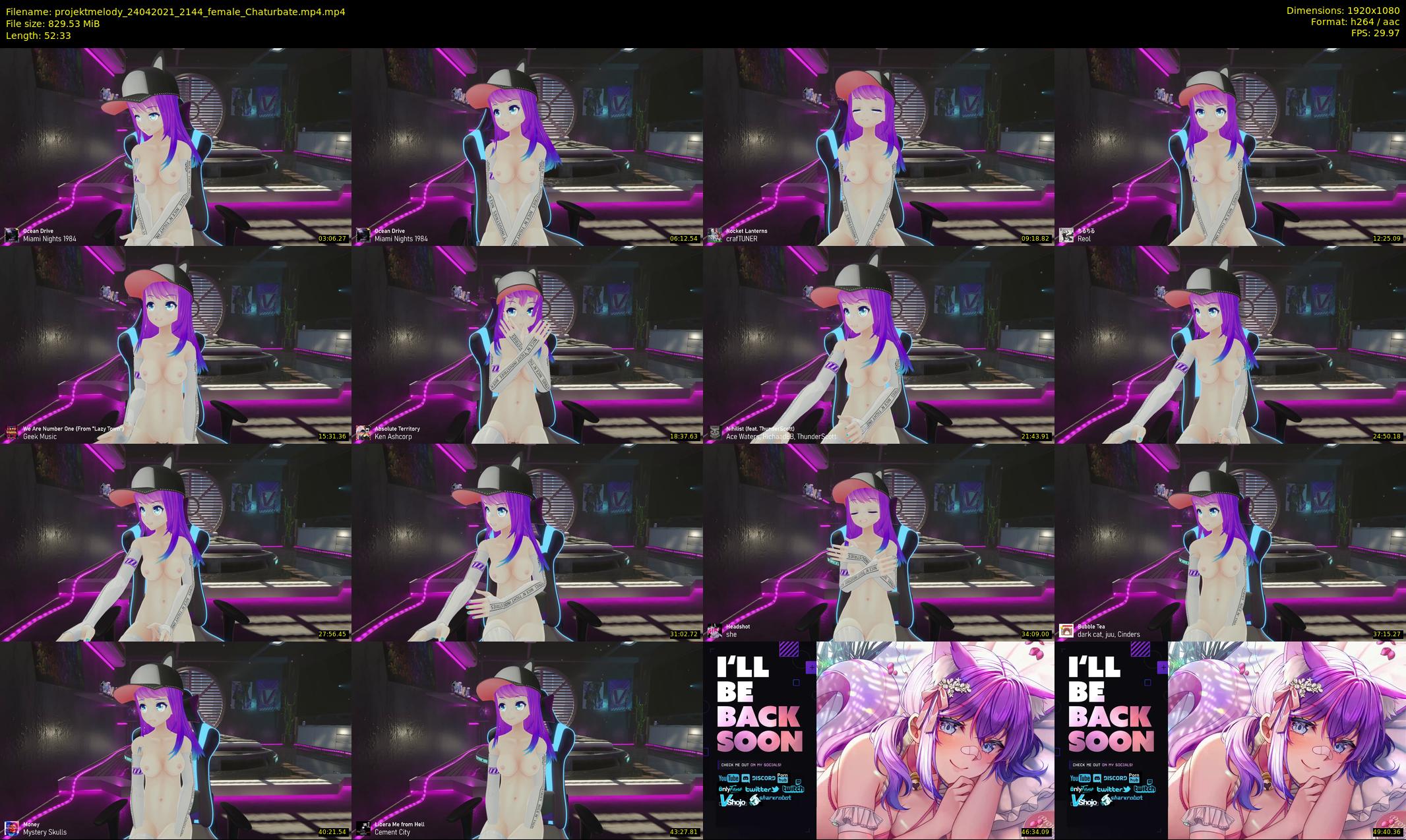 projektmelody — 53 minute Chaturbate female cam show recording, 1080p, Apr 24, 2021