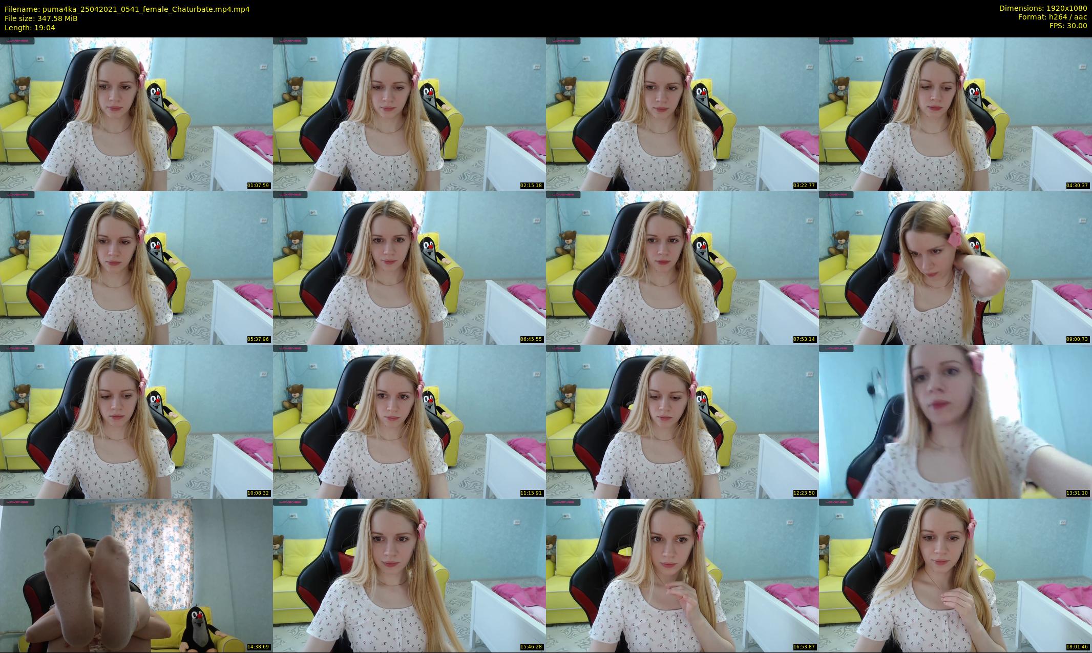 puma4ka — 20 minute Chaturbate female cam show recording, 1080p, Apr 25, 2021