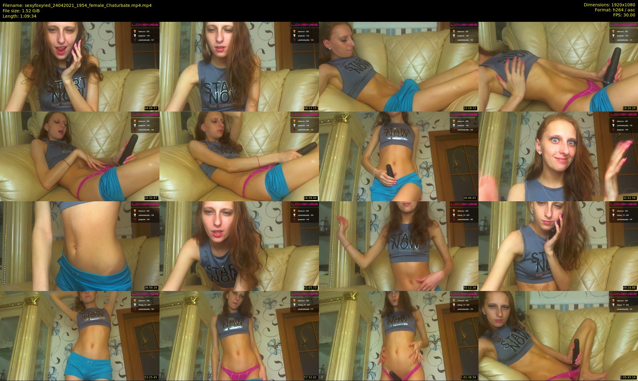 sexyfoxyred — 70 minute Chaturbate female cam show recording, 1080p, Apr 24, 2021