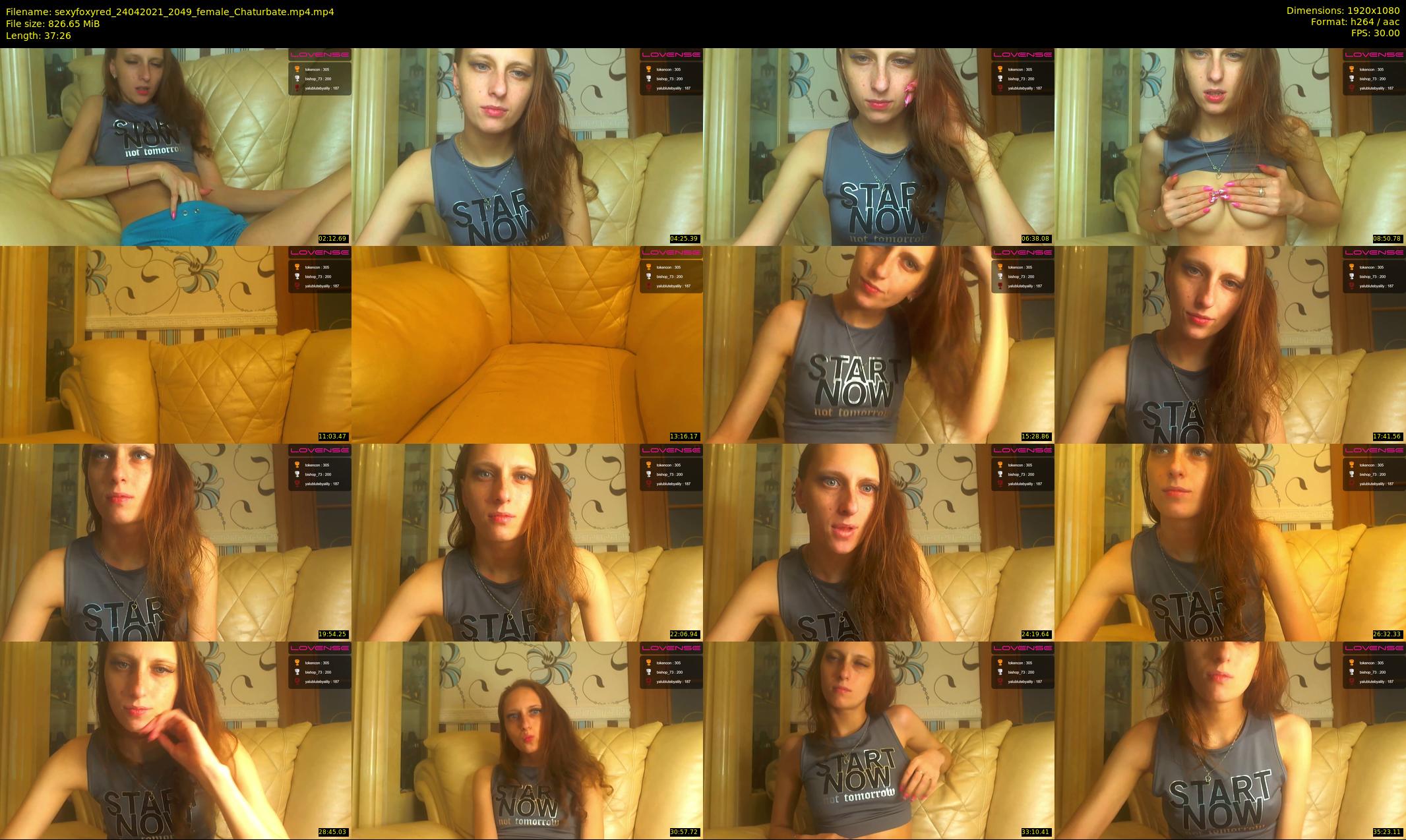 sexyfoxyred — 38 minute Chaturbate female cam show recording, 1080p, Apr 24, 2021
