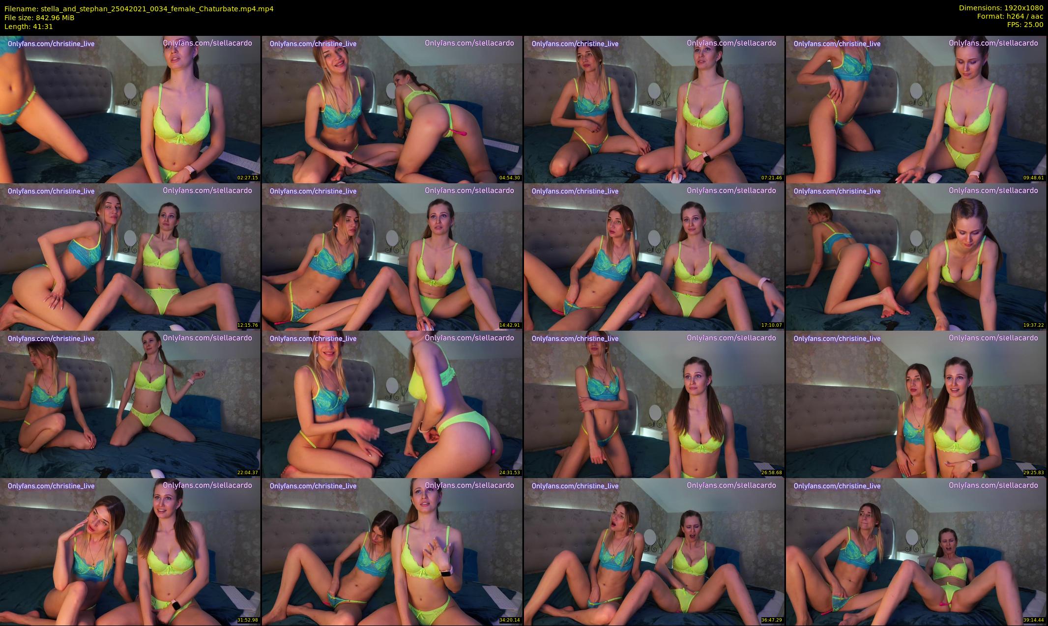 stella_and_stephan — 42 minute Chaturbate couple cam show recording, 1080p, Apr 25, 2021