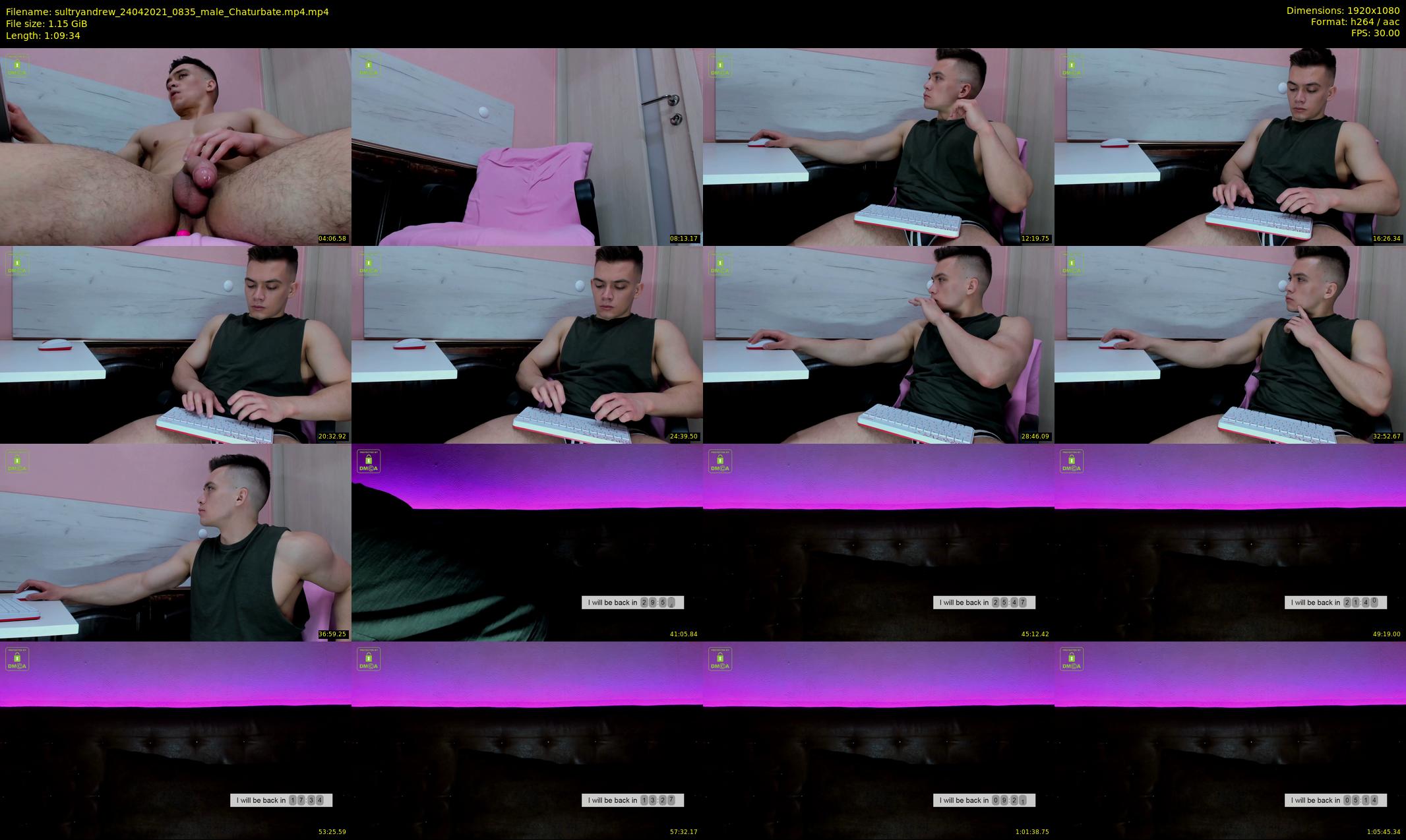 sultryandrew — 70 minute Chaturbate male cam show recording, 1080p, Apr 24, 2021