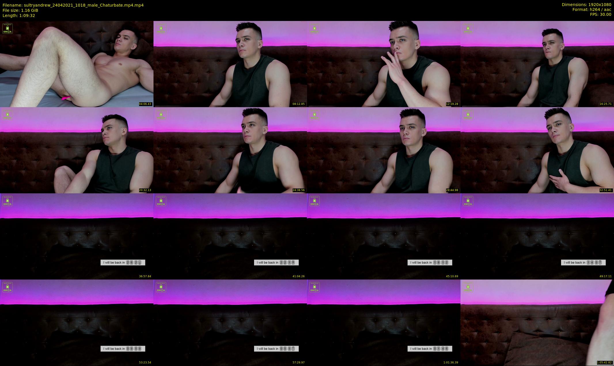 sultryandrew — 70 minute Chaturbate male cam show recording, 1080p, Apr 24, 2021