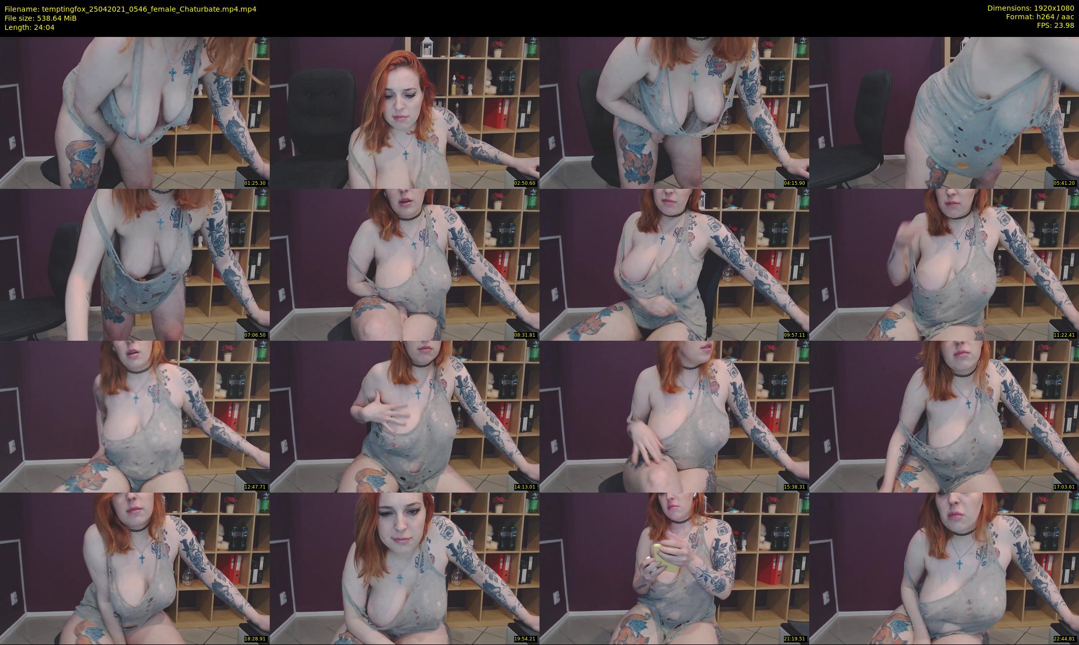 temptingfox — 25 minute Chaturbate female cam show recording, 1080p, Apr 25, 2021