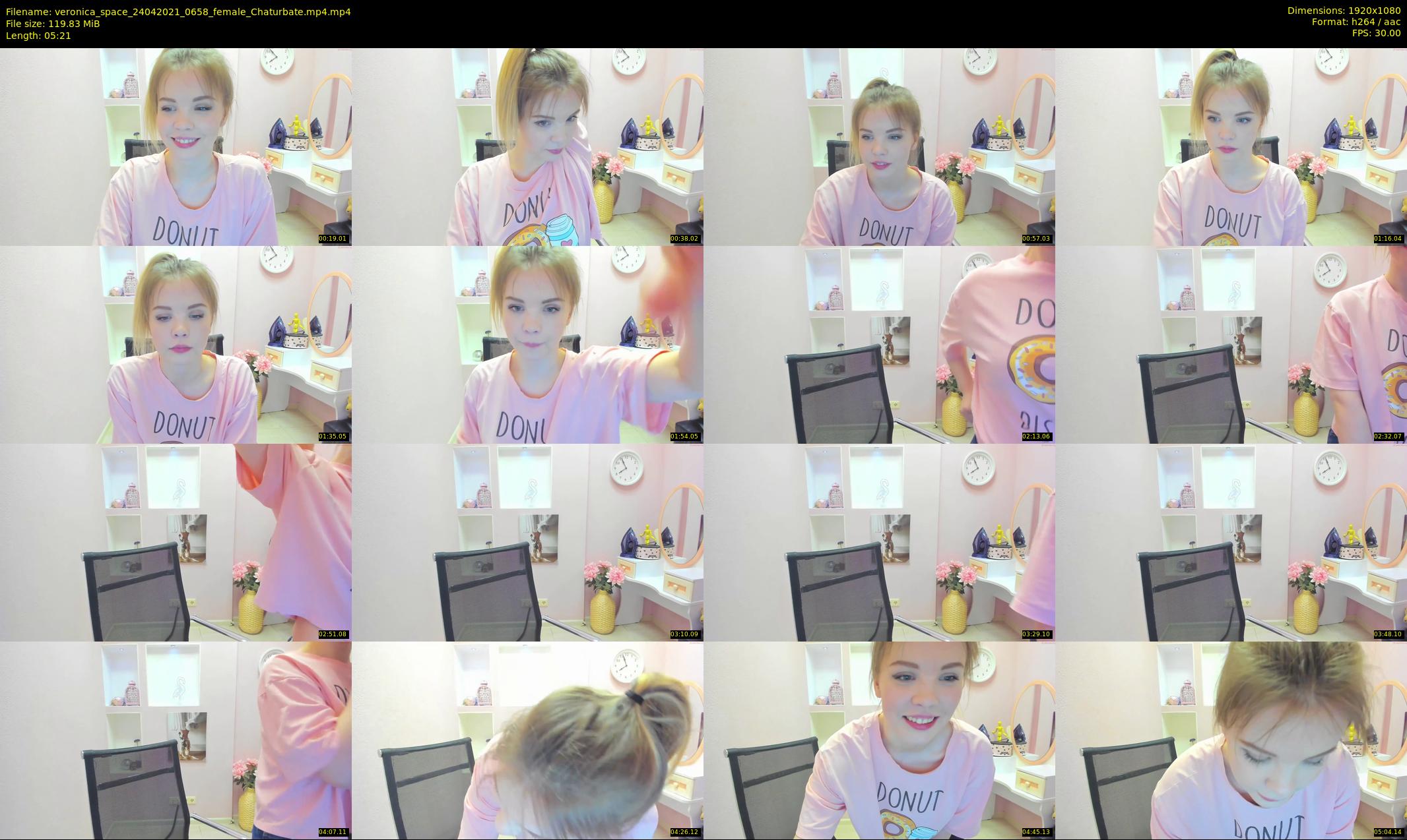 veronica_space — 6 minute Chaturbate female cam show recording, 1080p, Apr 24, 2021
