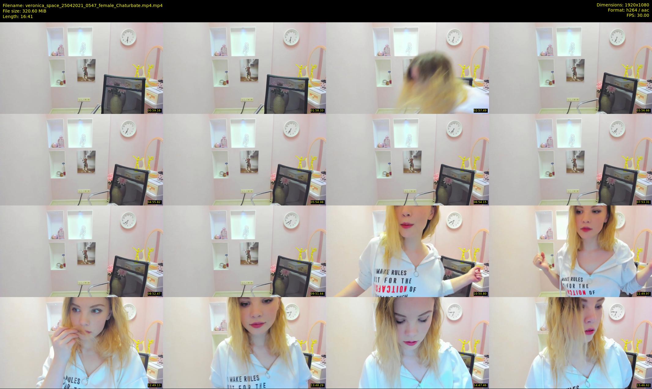 veronica_space — 17 minute Chaturbate female cam show recording, 1080p, Apr 25, 2021
