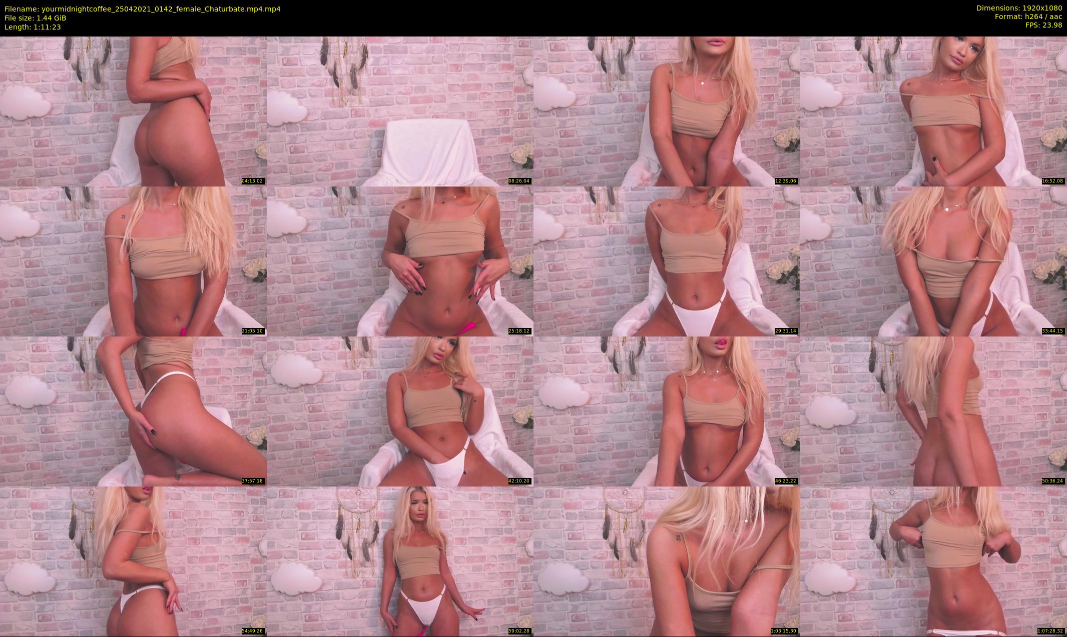 yourmidnightcoffee — 72 minute Chaturbate female cam show recording, 1080p, Apr 25, 2021