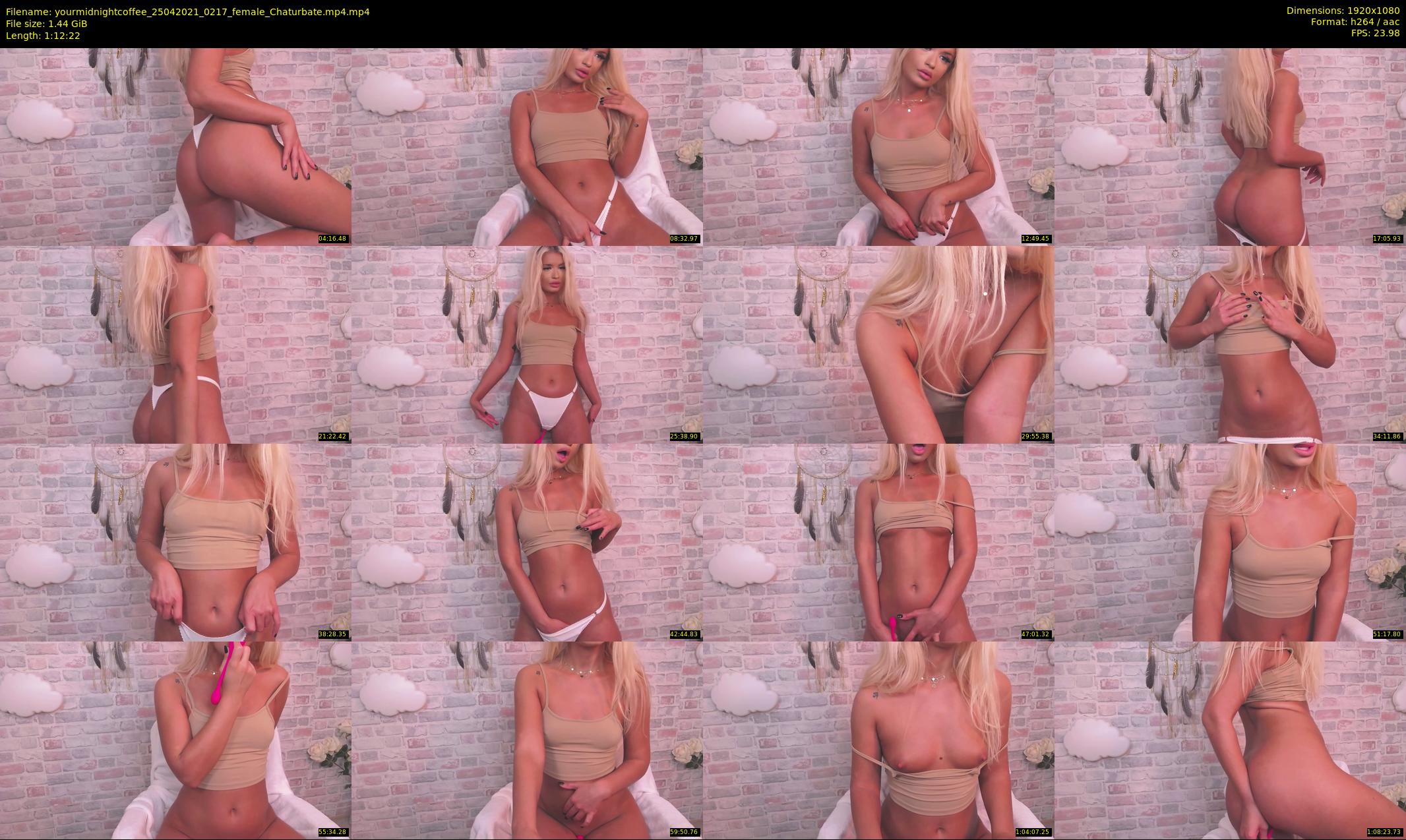 yourmidnightcoffee — 73 minute Chaturbate female cam show recording, 1080p, Apr 25, 2021