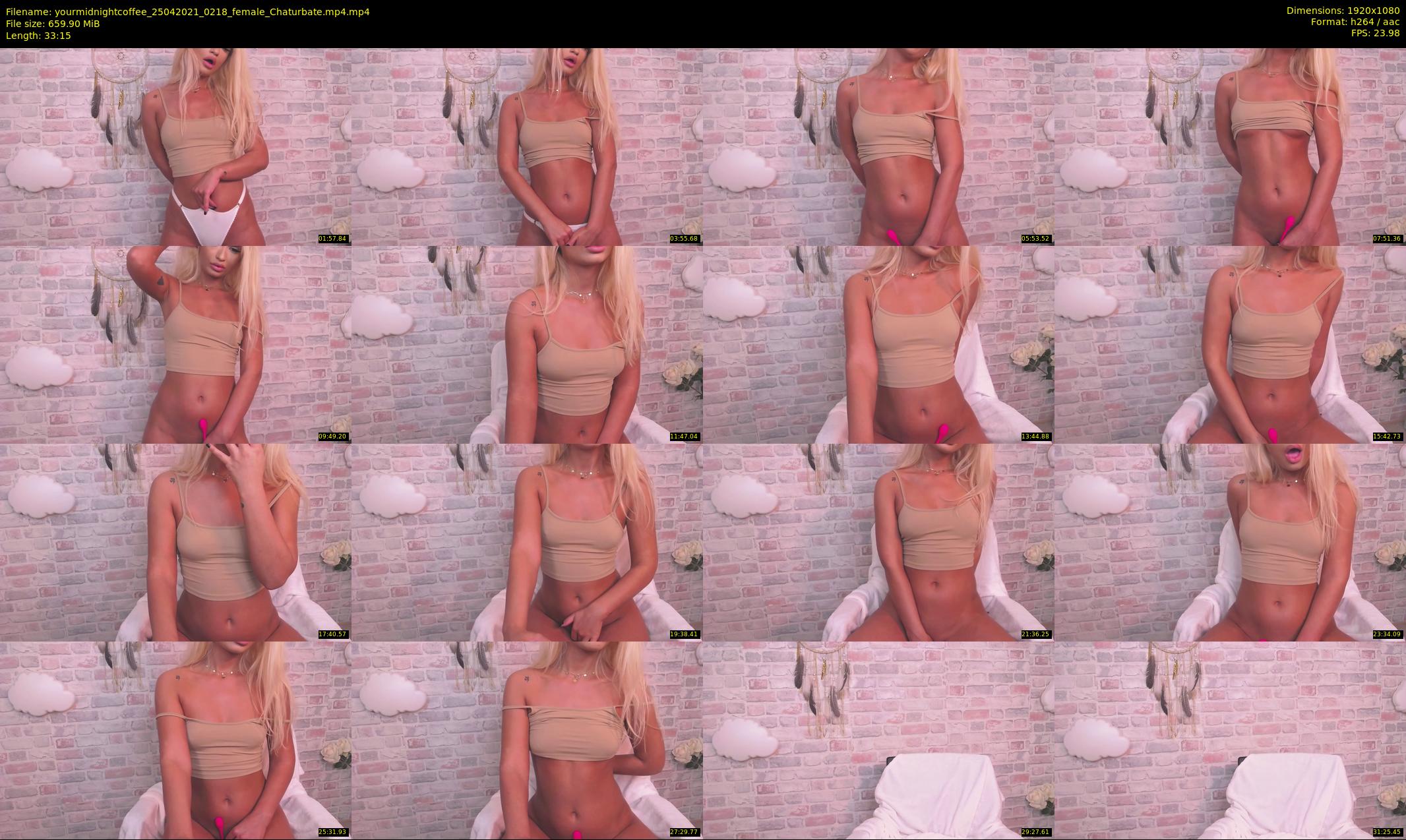 yourmidnightcoffee — 34 minute Chaturbate female cam show recording, 1080p, Apr 25, 2021
