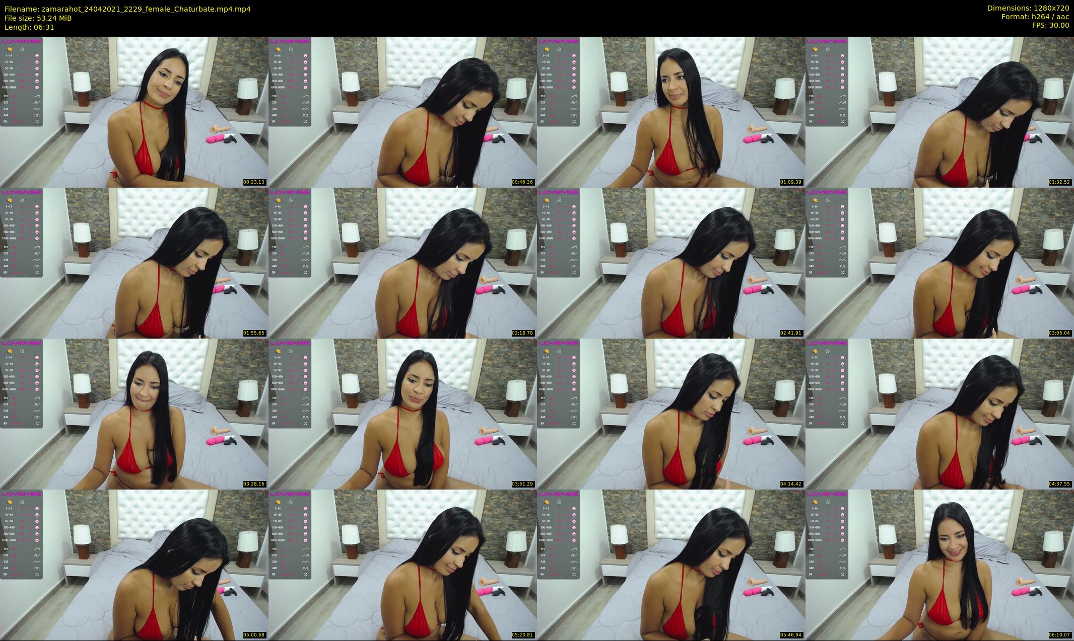 zamarahot — 7 minute Chaturbate female cam show recording, 720p, Apr 24, 2021