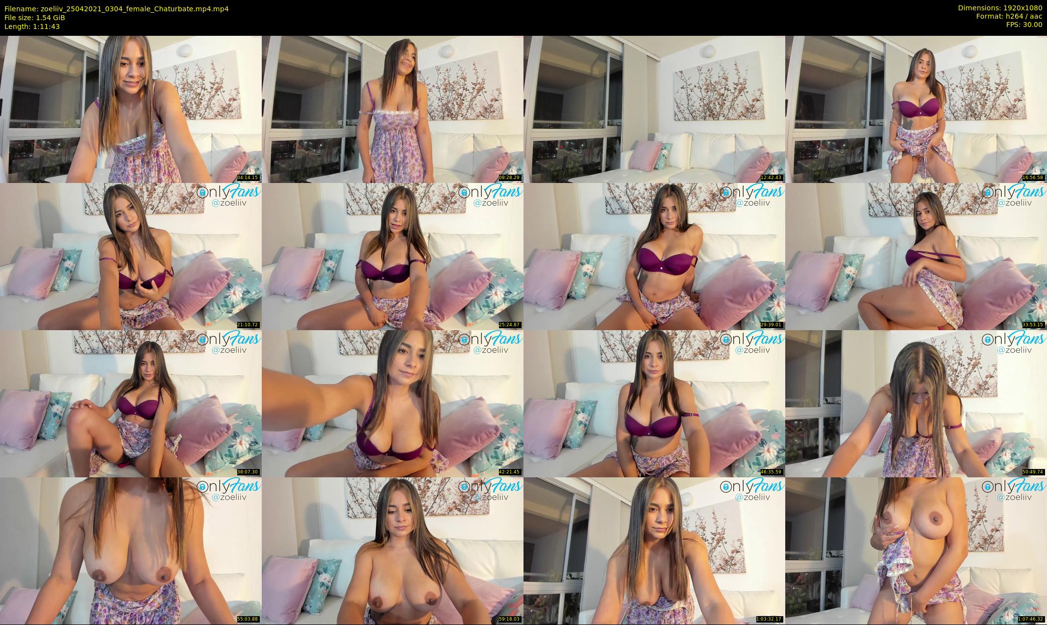 zoeliiv — 72 minute Chaturbate female cam show recording, 1080p, Apr 25, 2021