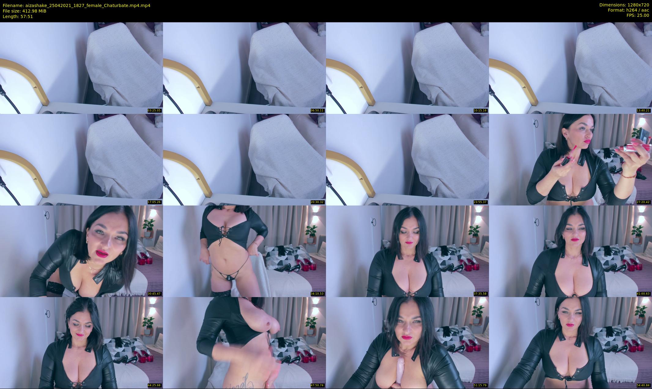 aizashake — 58 minute Chaturbate female cam show recording, 720p, Apr 25, 2021