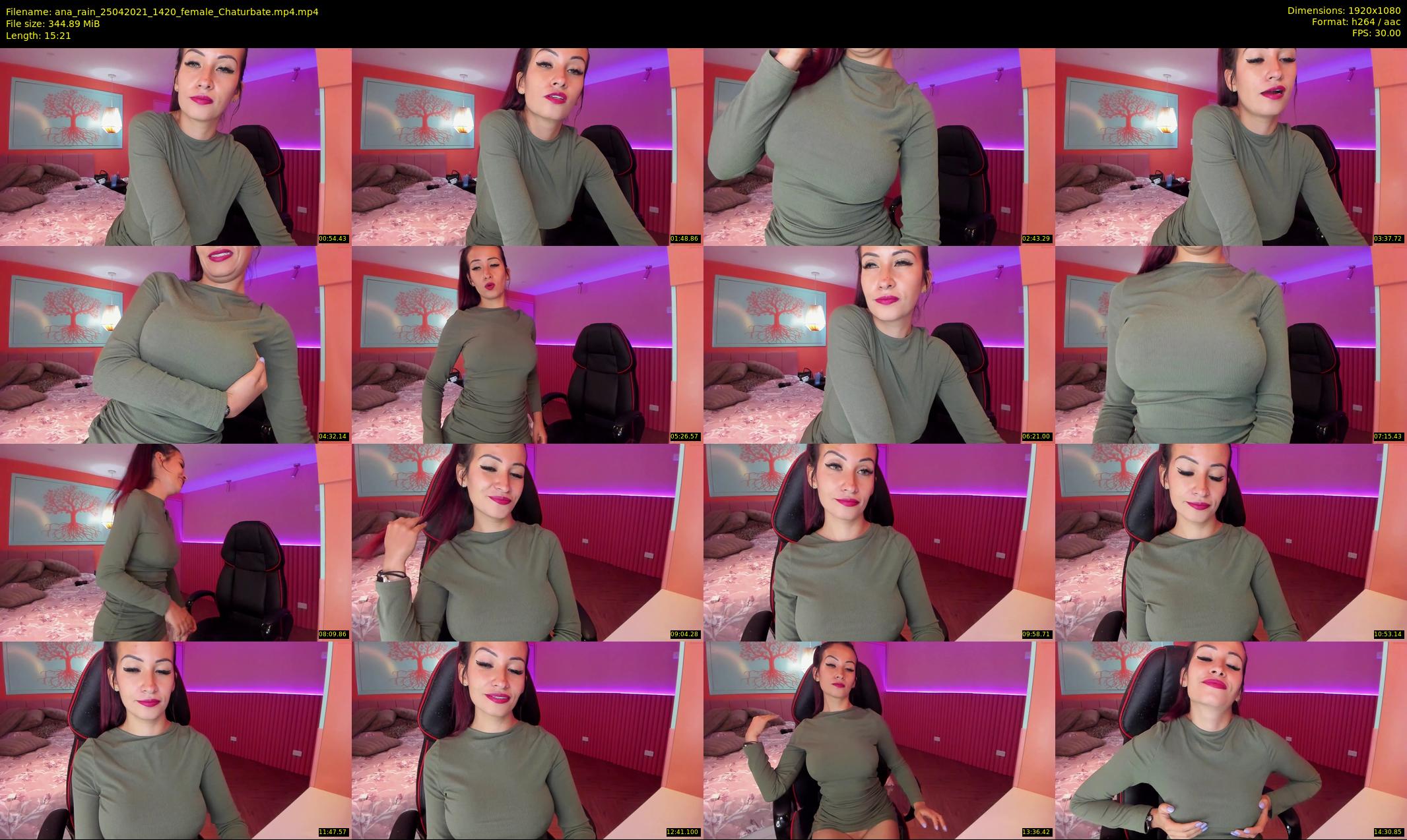 ana_rain — 16 minute Chaturbate female cam show recording, 1080p, Apr 25, 2021