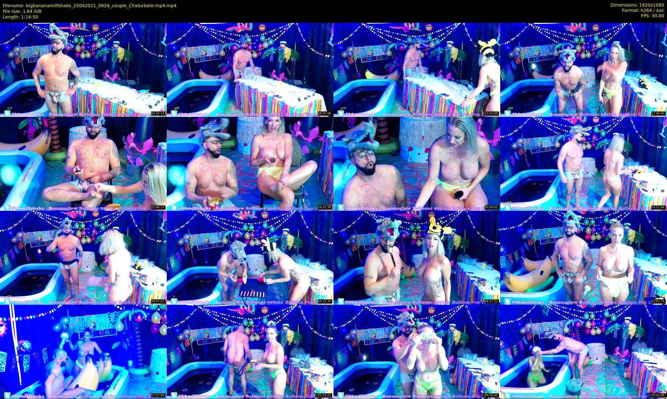 bigbananamilfshake — 75 minute Chaturbate couple cam show recording, 1080p, Apr 25, 2021