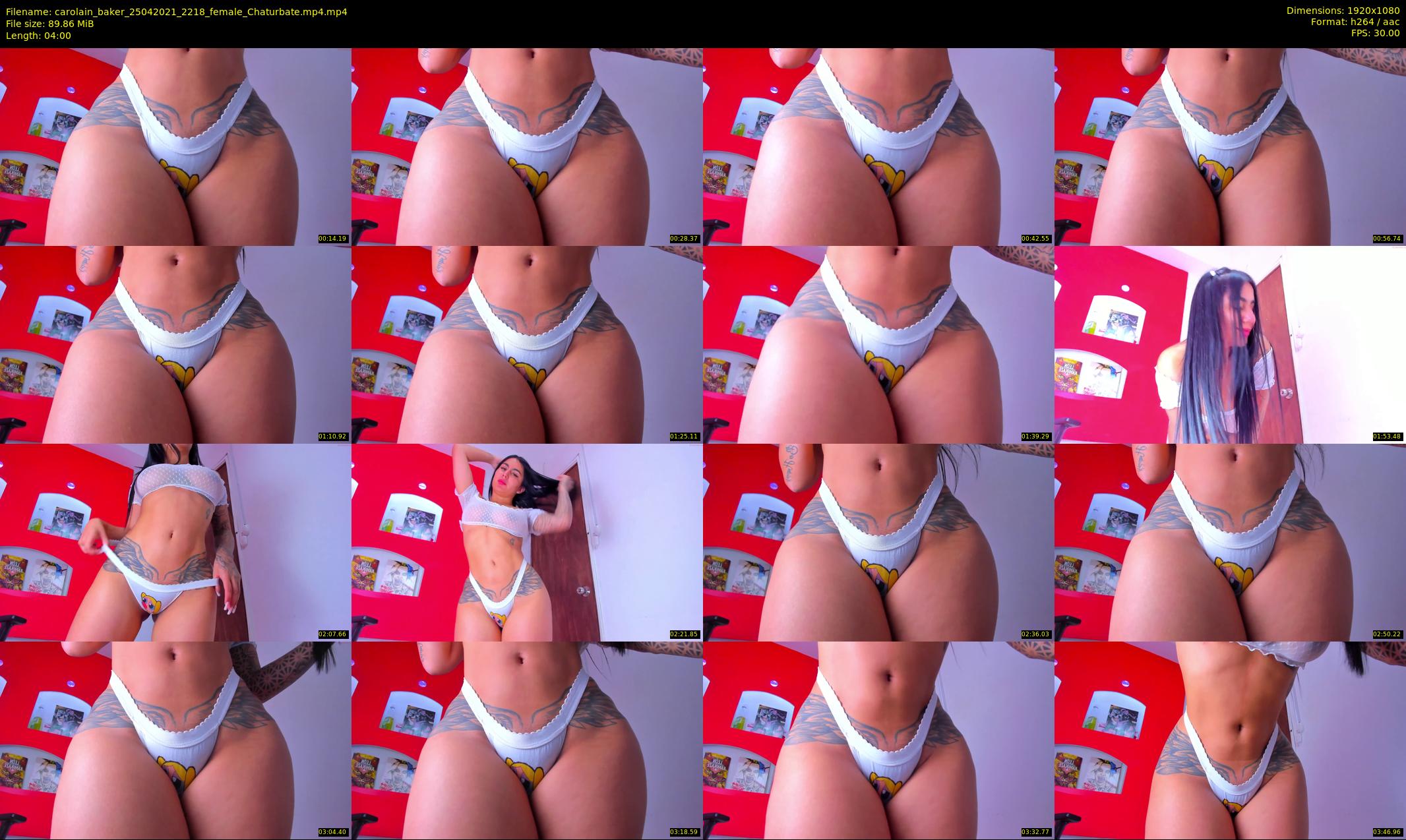 carolain_baker — 4 minute Chaturbate female cam show recording, 1080p, Apr 25, 2021