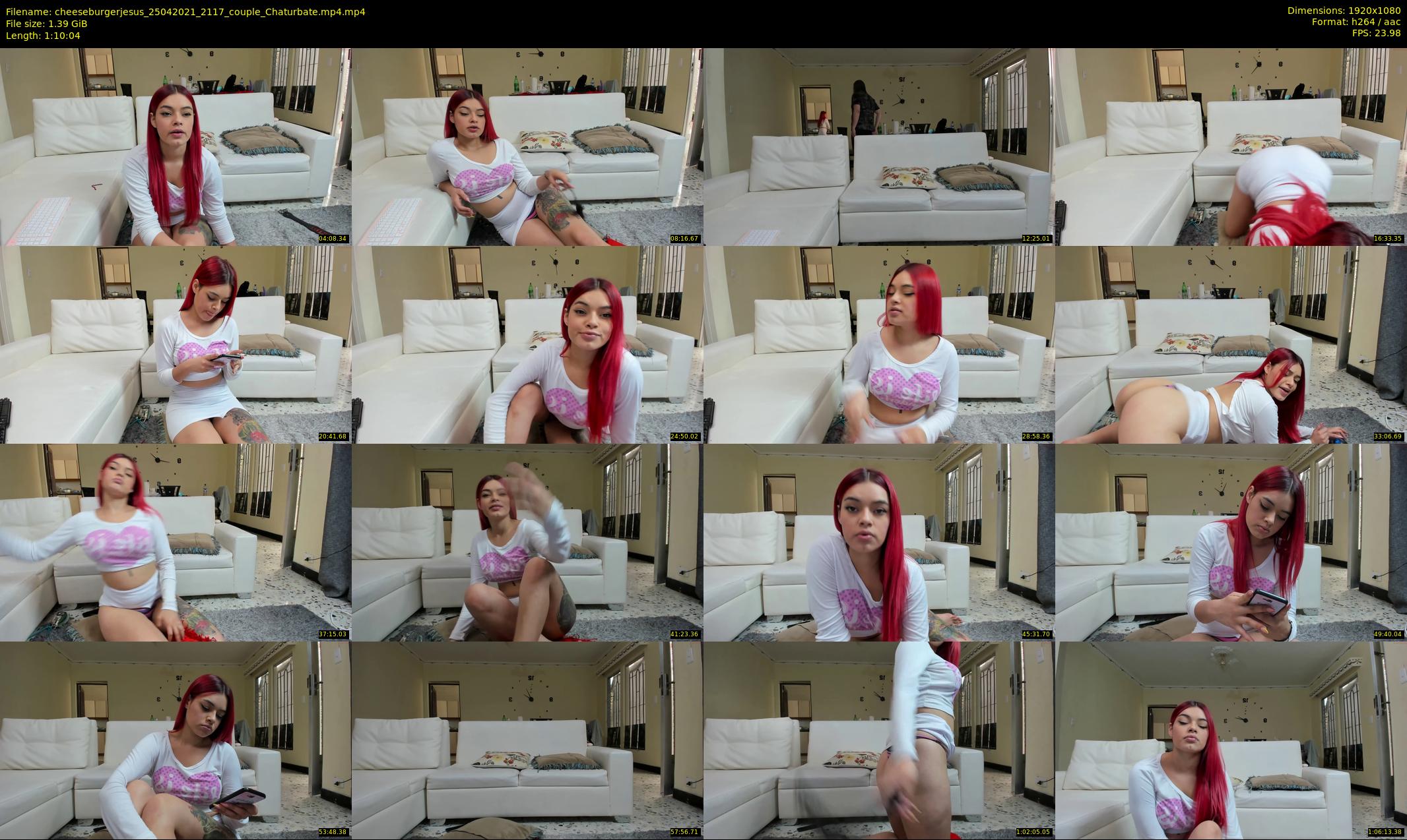 cheeseburgerjesus — 71 minute Chaturbate couple cam show recording, 1080p, Apr 25, 2021