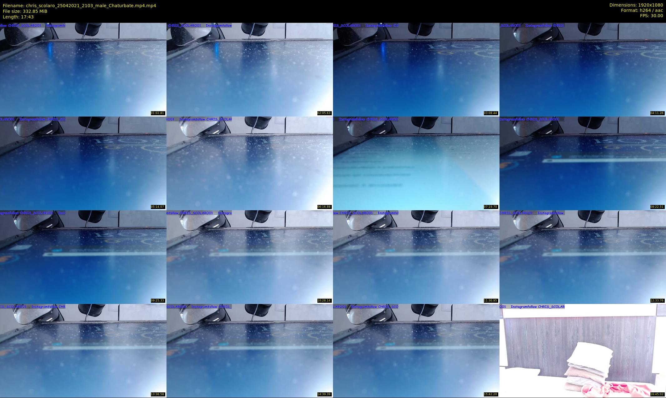 chris_scolaro — 18 minute Chaturbate male cam show recording, 1080p, Apr 25, 2021
