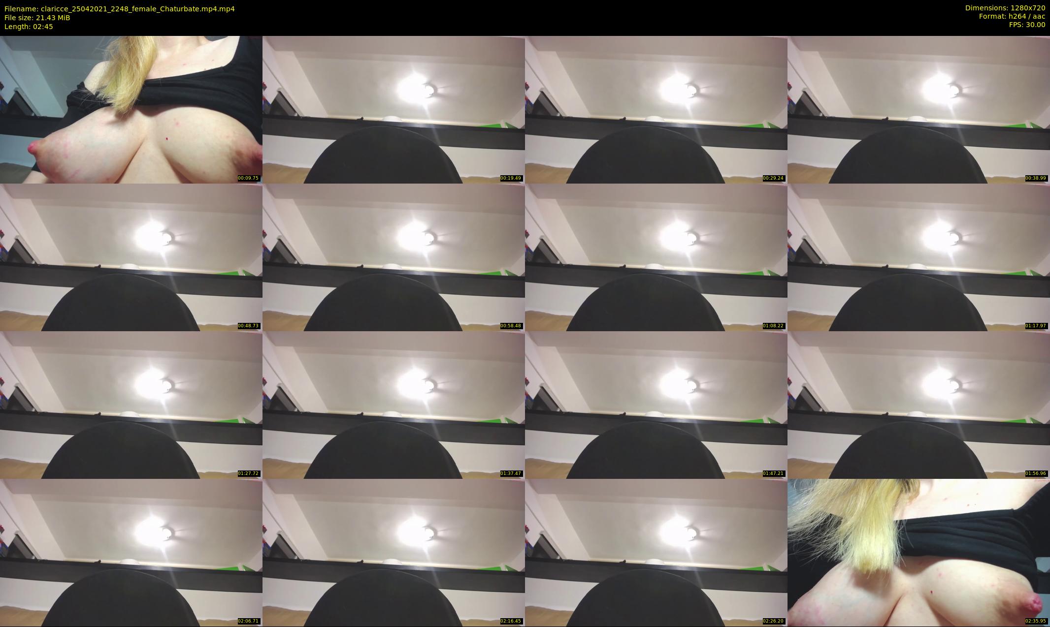 claricce — 3 minute Chaturbate female cam show recording, 720p, Apr 25, 2021